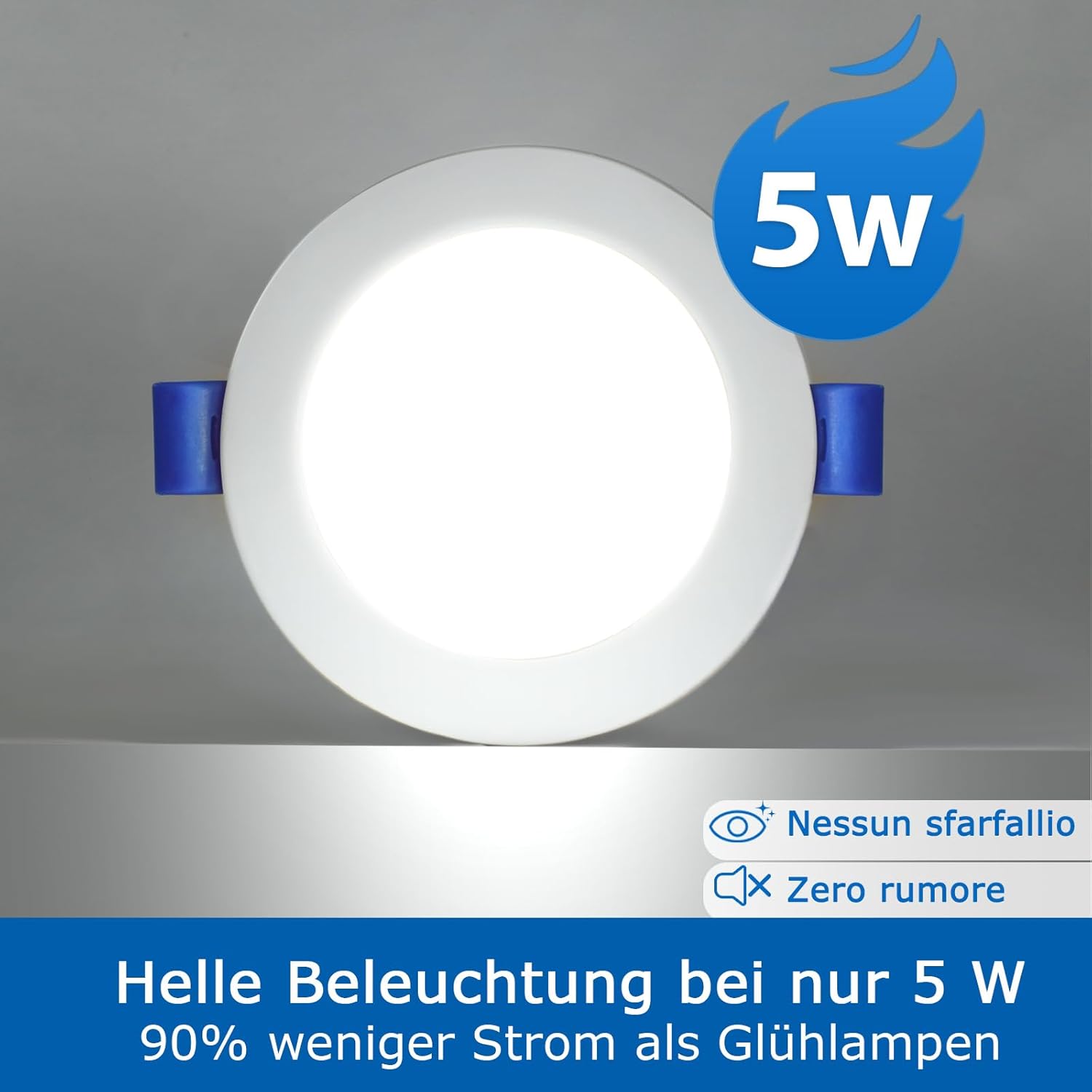 Zizzler 20 Faretti LED Incasso 5W IP44 Ultra Slim - immagine 5