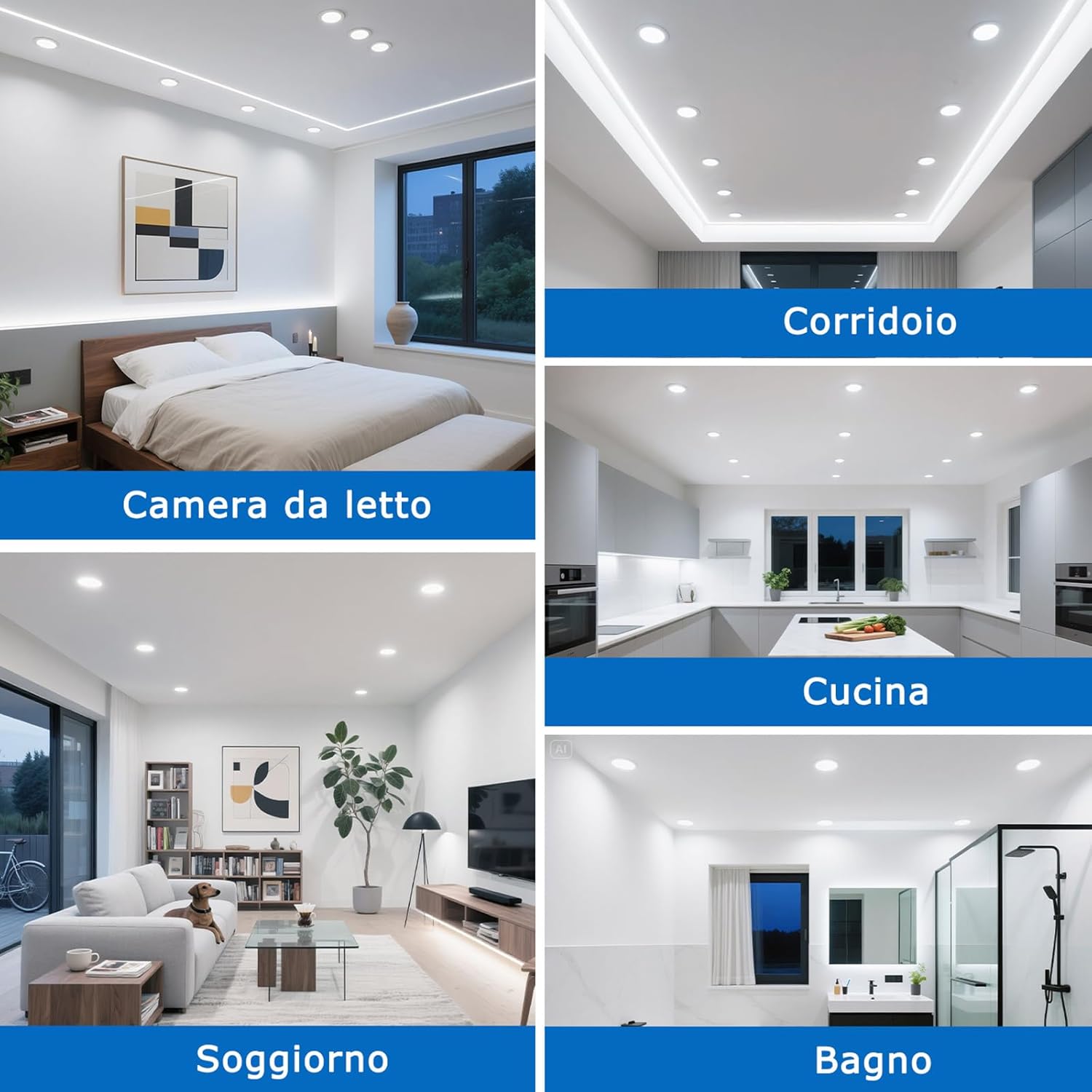 Zizzler 20 Faretti LED Incasso 5W IP44 Ultra Slim - immagine 7