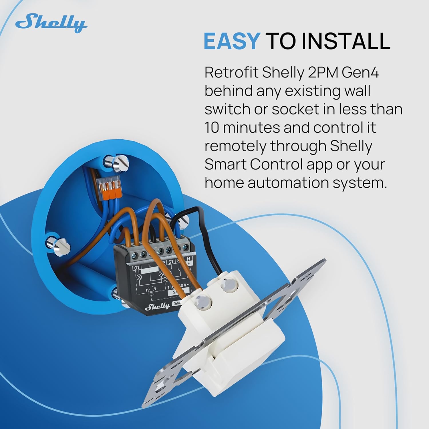 Shelly 2PM Gen4 - Interruttore Relè Smart Wi-Fi 2 Canali - immagine 3