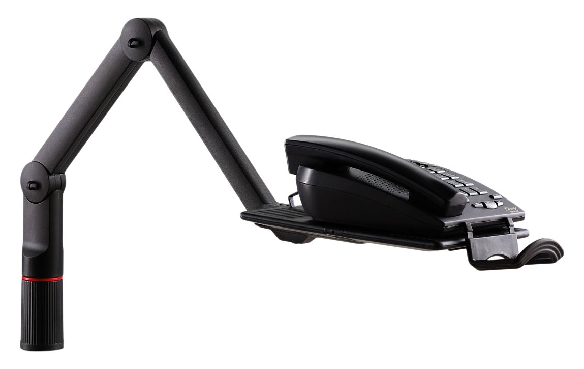 Novus - Supporto per telefono fisso con braccio semovibile, regolabile