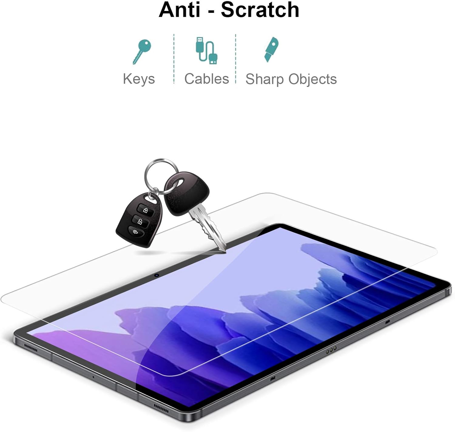 Gerutek 2 Pezzi Pellicola Protettiva per Samsung Tab A7 10.4" - immagine 4
