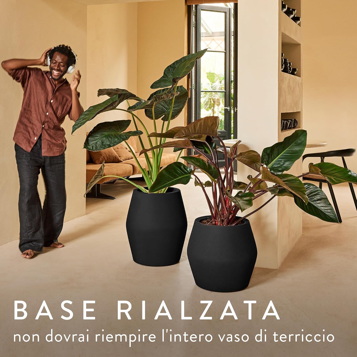 elho June Split High 46 - Vaso per Piante Ø 46 x 53,6 cm - immagine 3