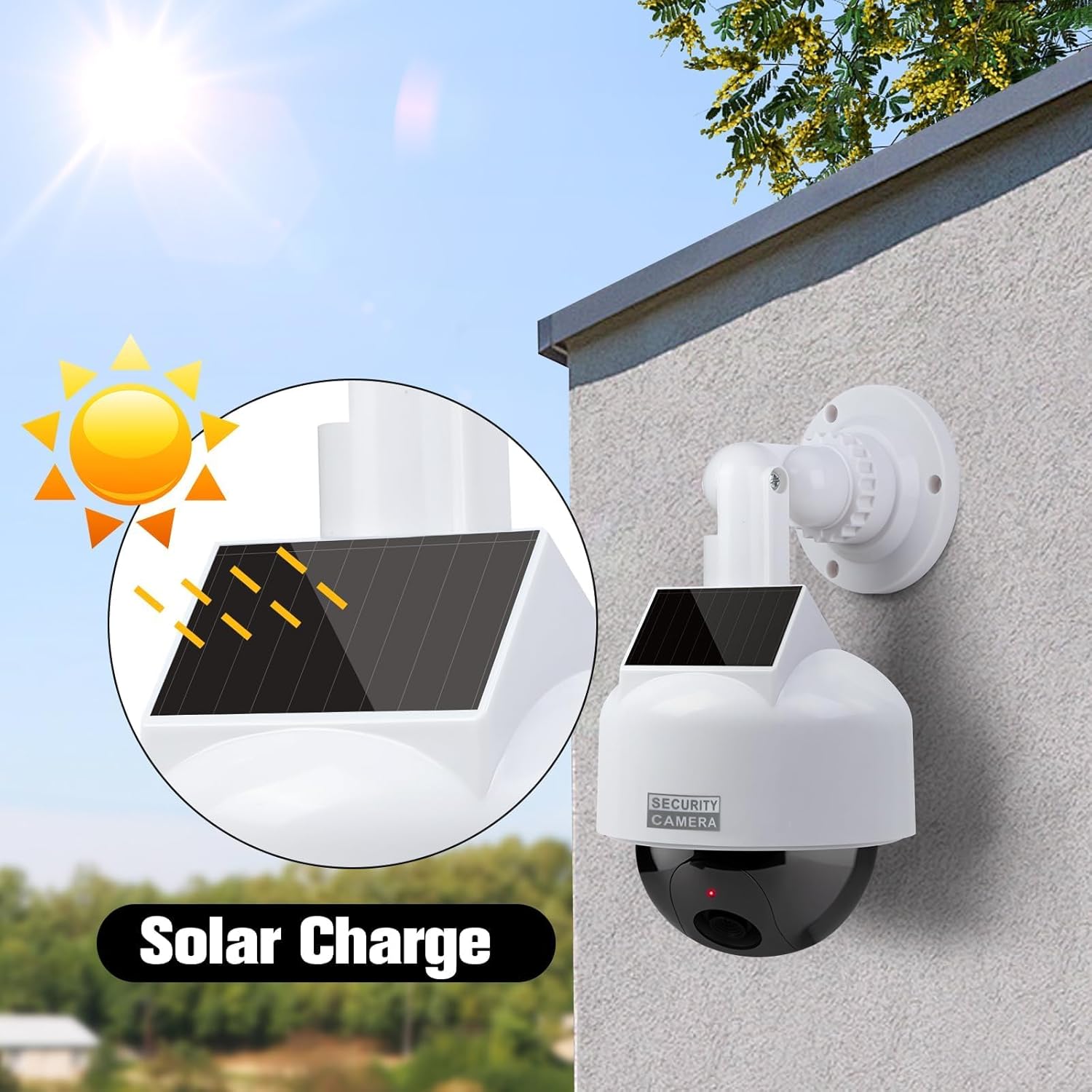 Erwey Dummy fotocamera solare Speed Dome - immagine 5