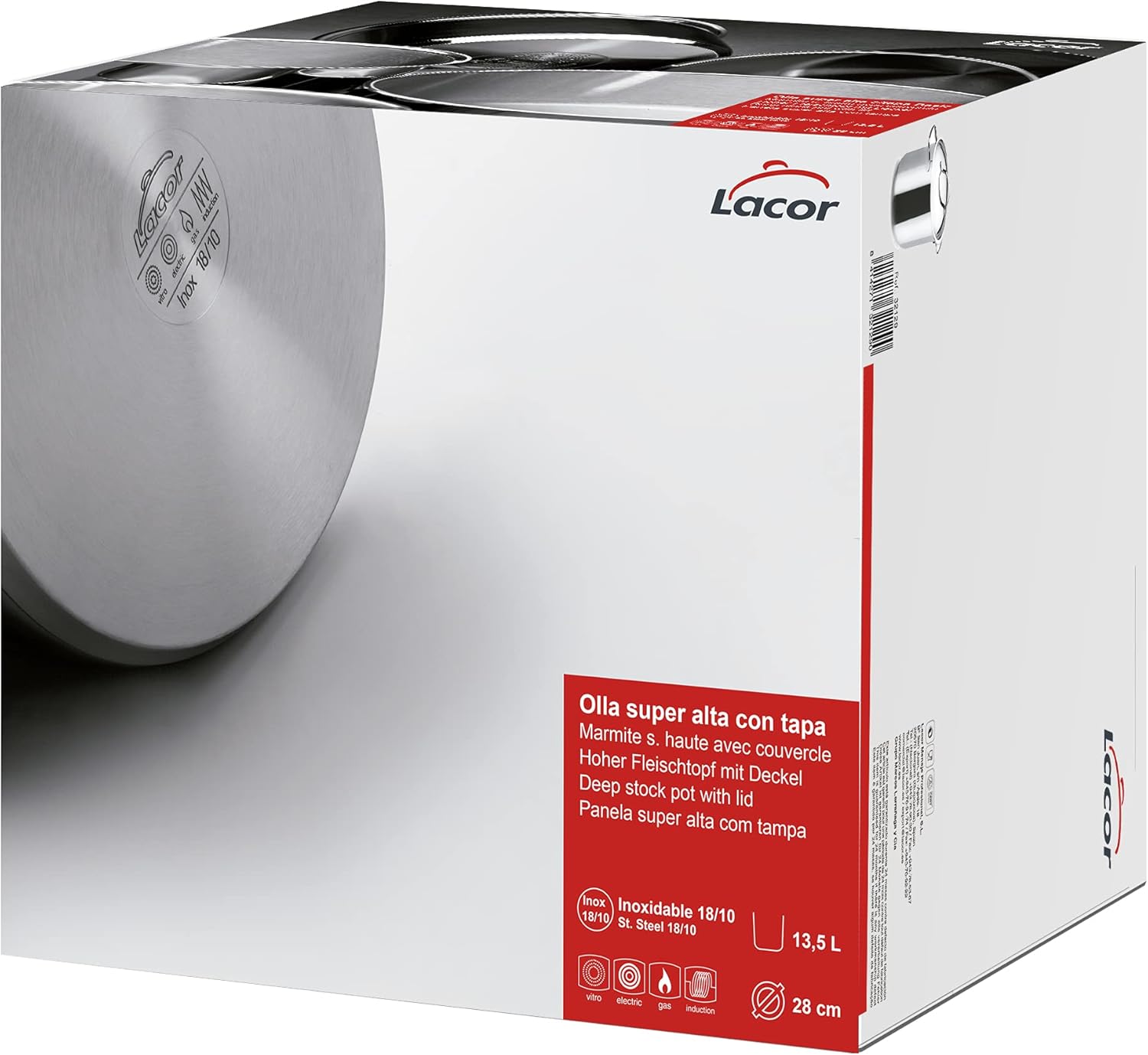 Lacor 32129- Pentola super alta 28 basic - immagine 5