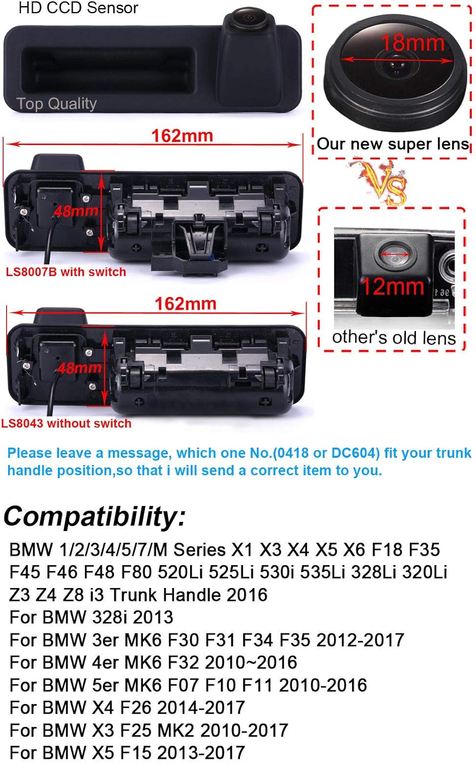Telecamera Retromarcia Auto HD 1000TV Linee - immagine 2
