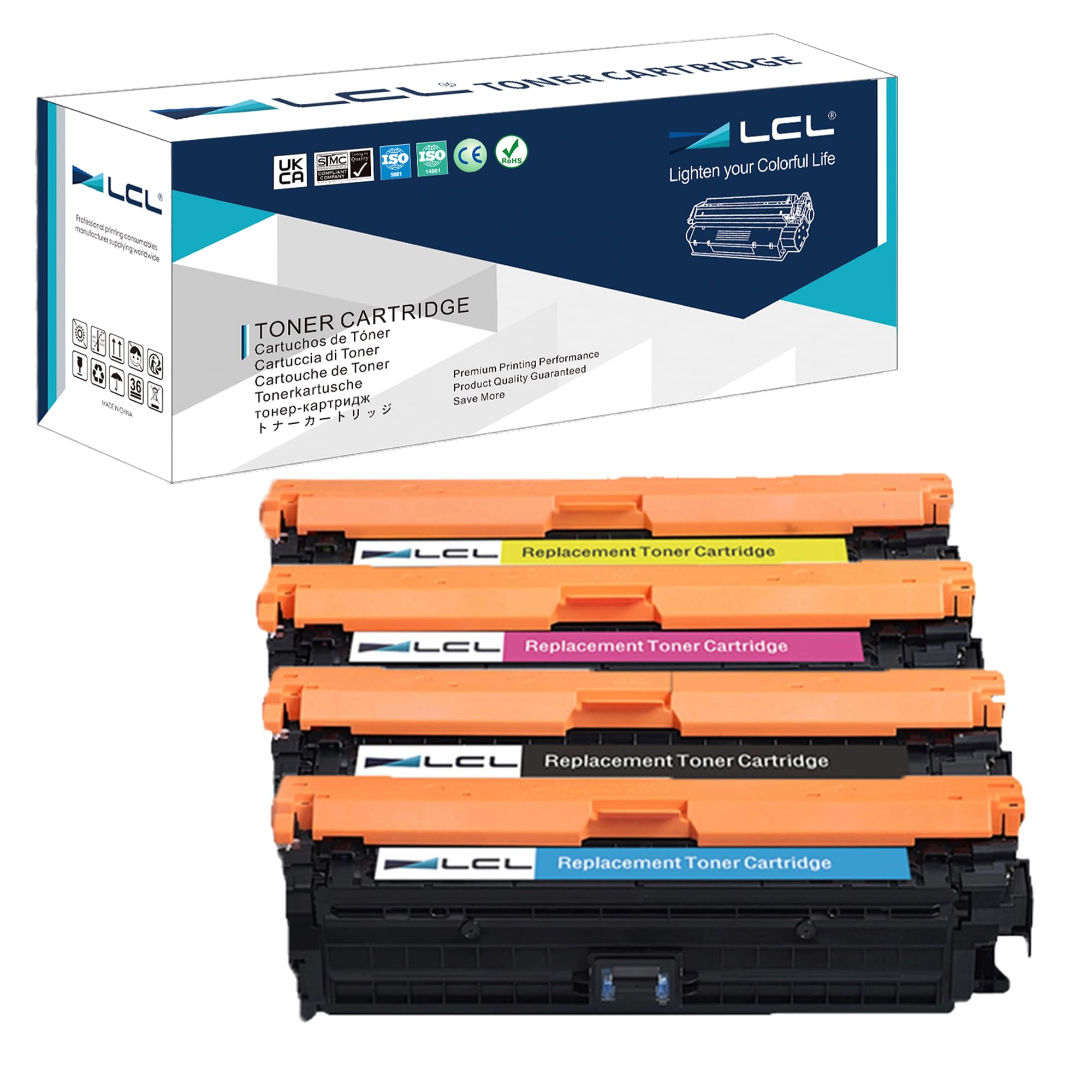 Lcl Cartucce Toner Rigenerate 307A CE740A (4-Pack)