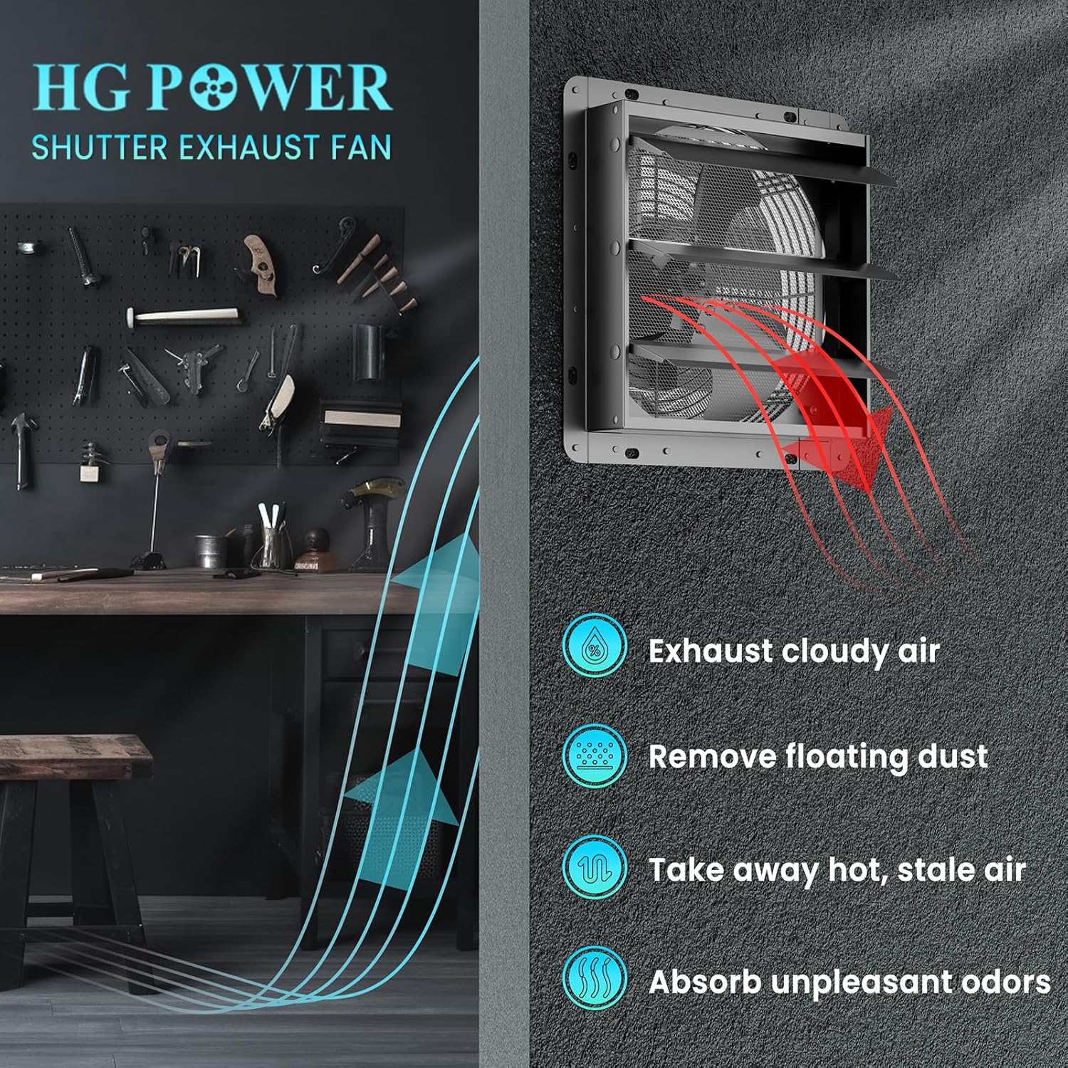 Hg Power Ventola Aspirazione Industriale 250mm - immagine 3