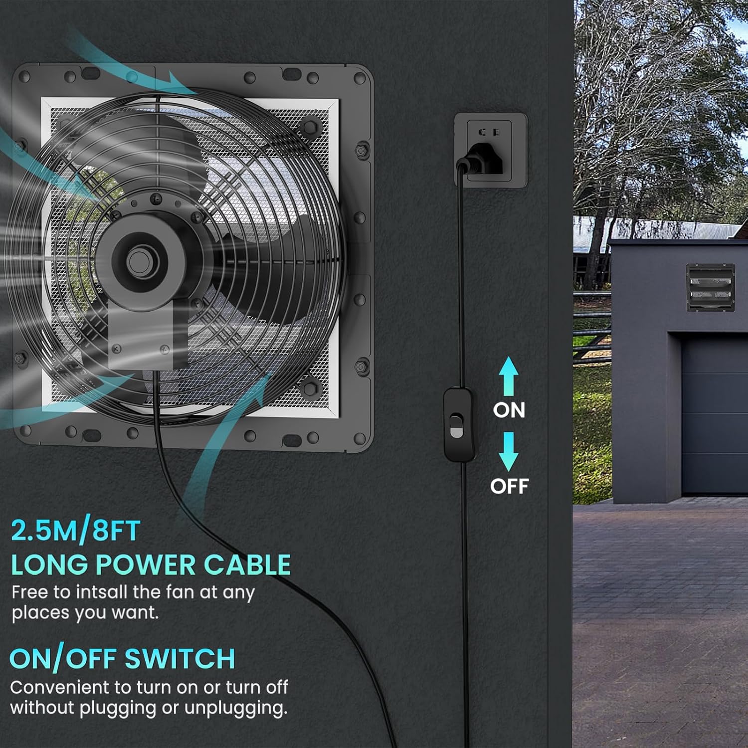 Hg Power Ventola Aspirazione Industriale 250mm - immagine 6