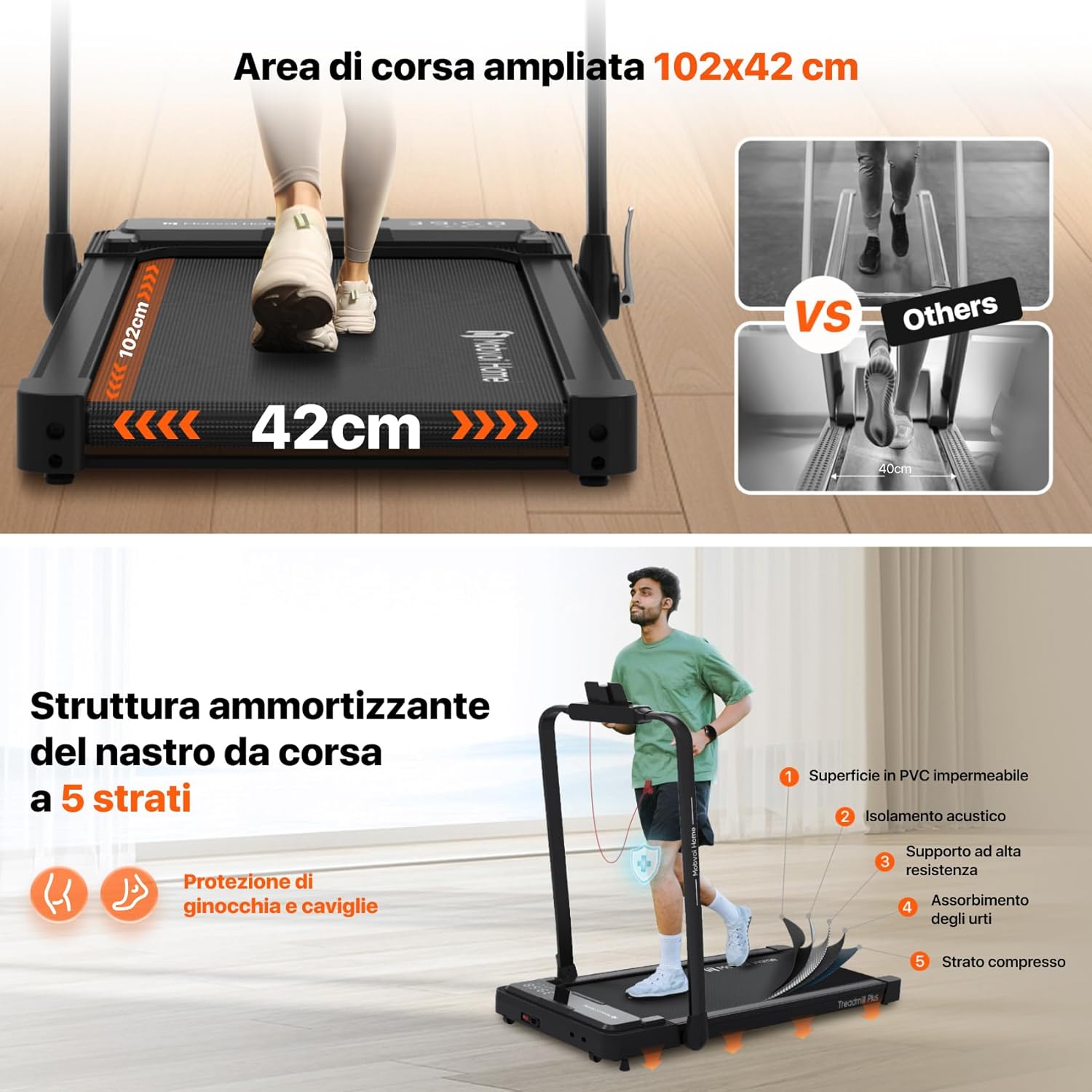 Mobvoi Home Treadmill Plus - Tapis Roulant AI Pieghevole - immagine 6