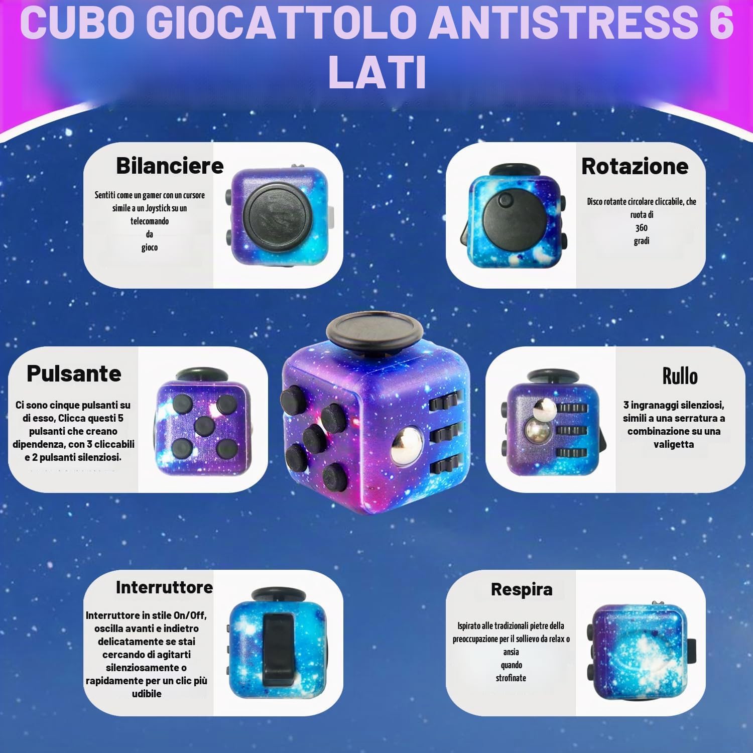 3Pcs Fidget Toy - Infinity Cube e Fidget Pad | Cuackamily | Velz