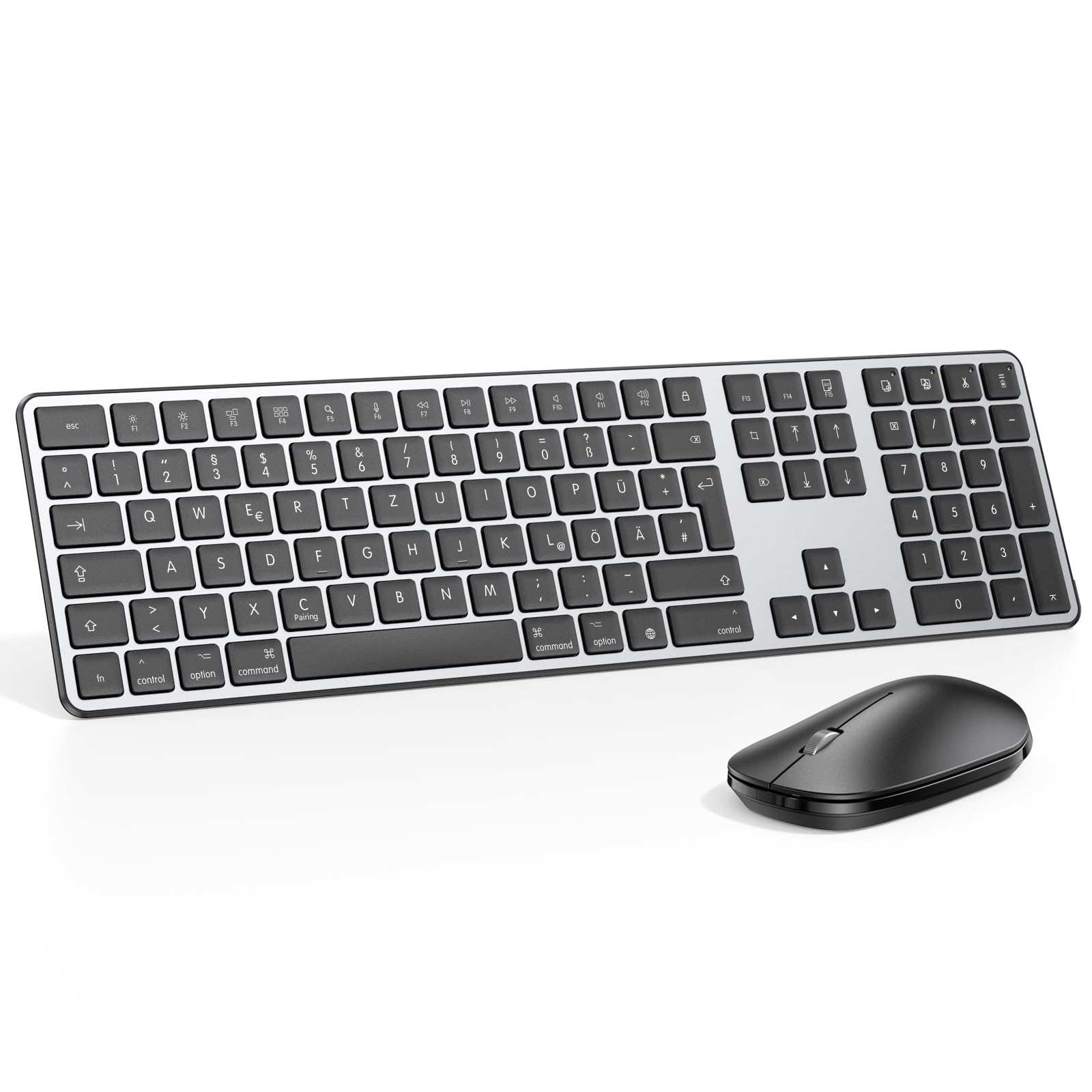 Tastiera e mouse Bluetooth per Mac QWERTZ Tastiera Tedesca