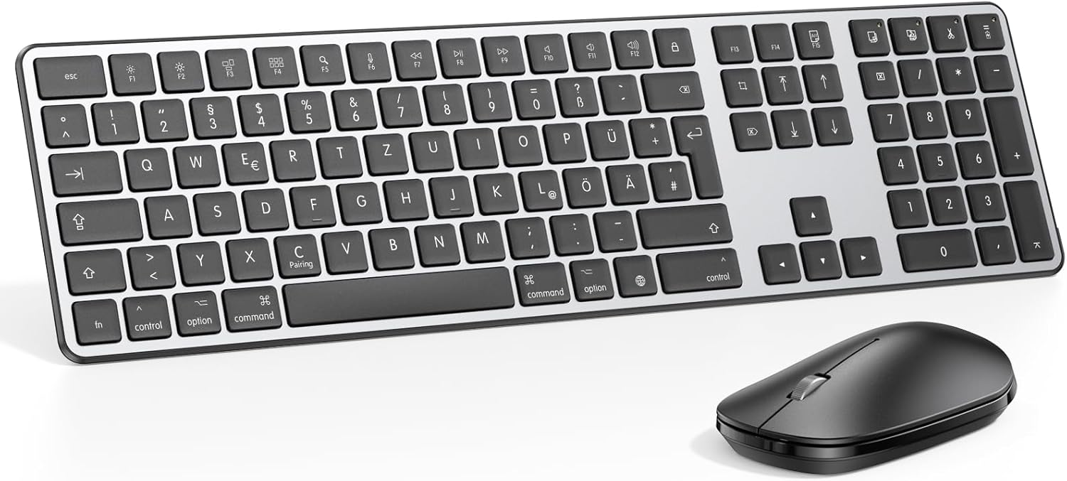 Tastiera e mouse Bluetooth per Mac QWERTZ Tastiera Tedesca - immagine 1