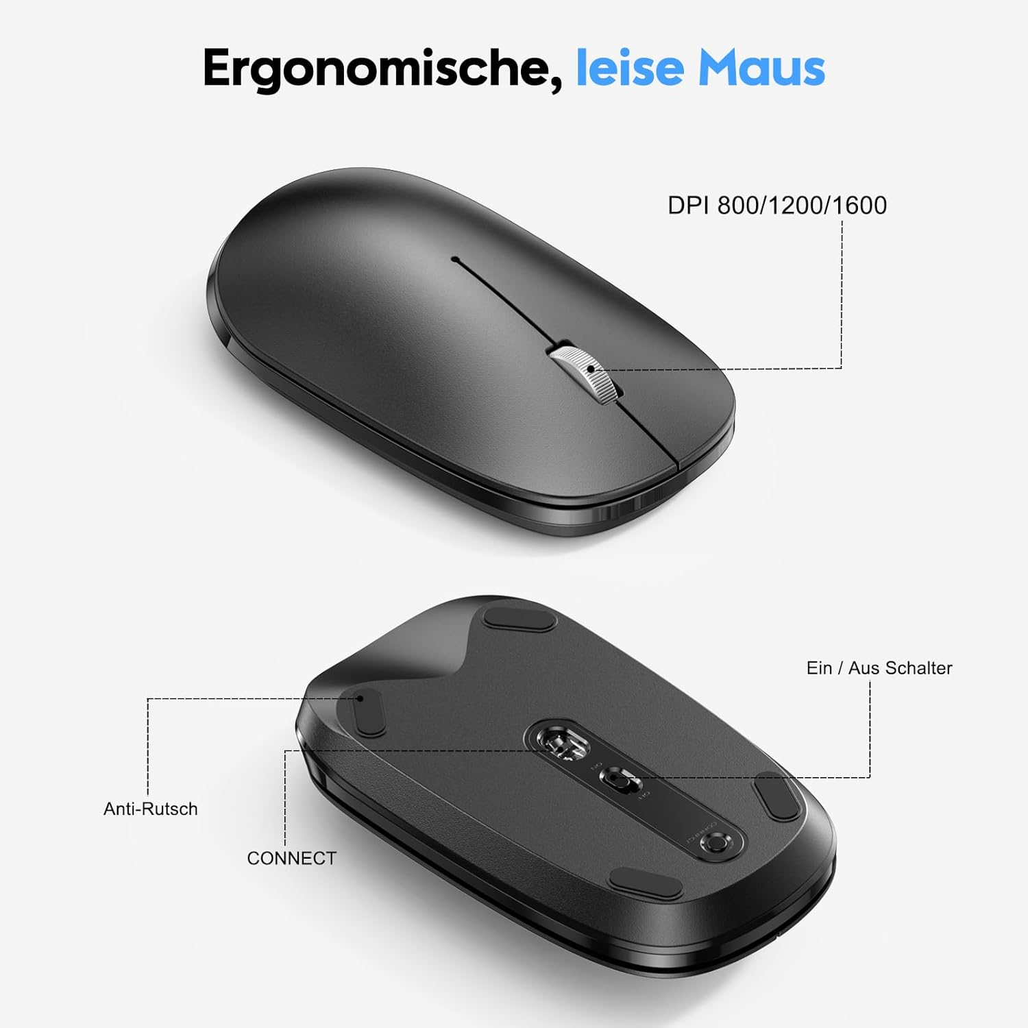 Tastiera e mouse Bluetooth per Mac QWERTZ Tastiera Tedesca - immagine 5