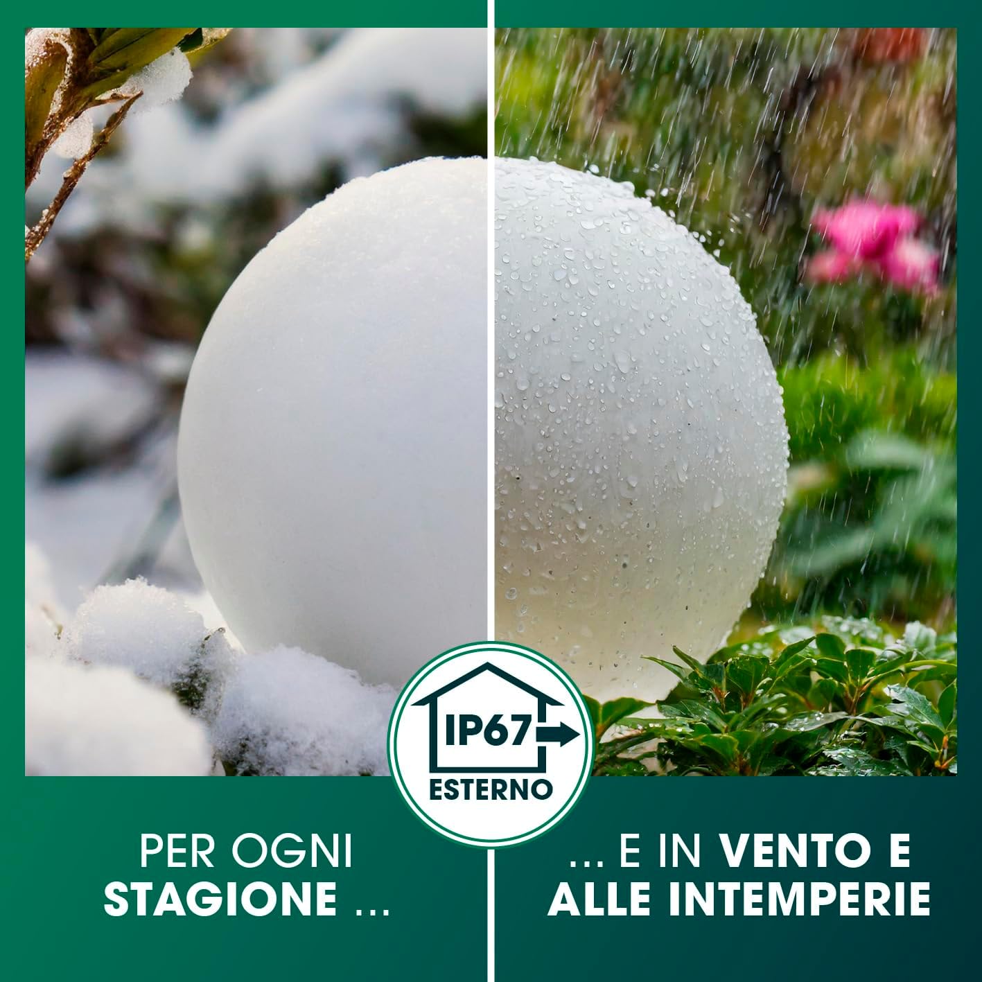 EASYmaxx Luce Solare a LED Sfera 30cm - immagine 4