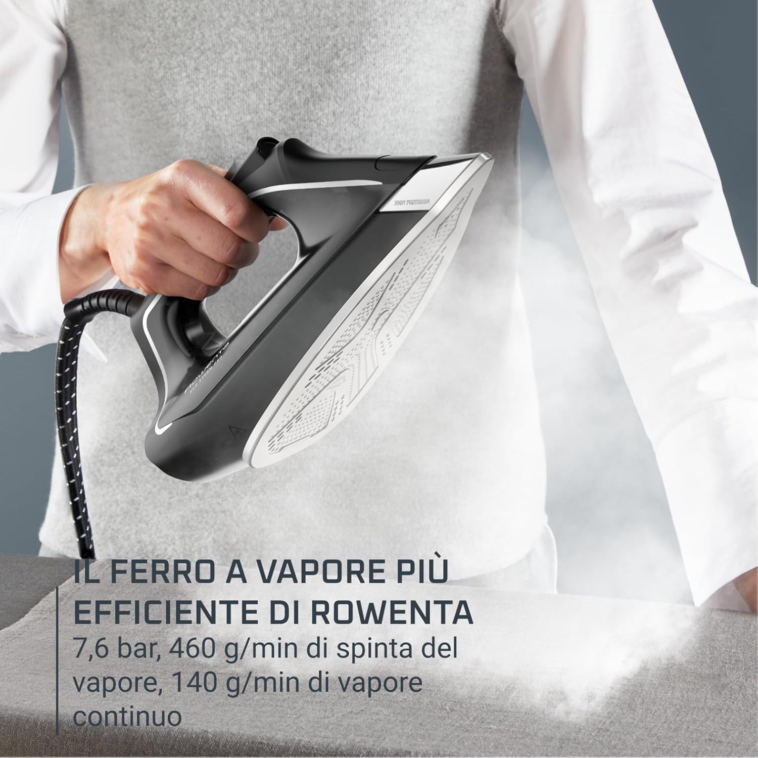 Rowenta Eco Steam Pro - Ferro da Stiro a Vapore 7.6 Bar - immagine 4