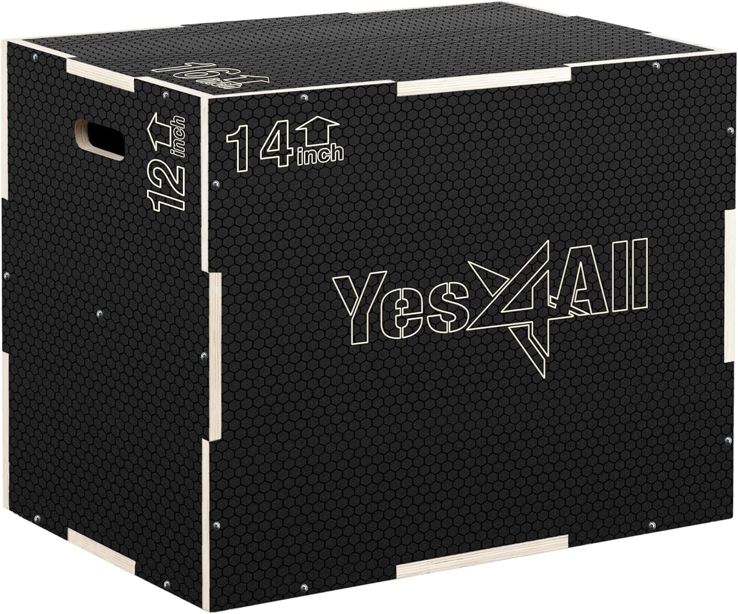 Yes4all 3-in-1 Wooden Plyo Box per Jump Training - immagine 1