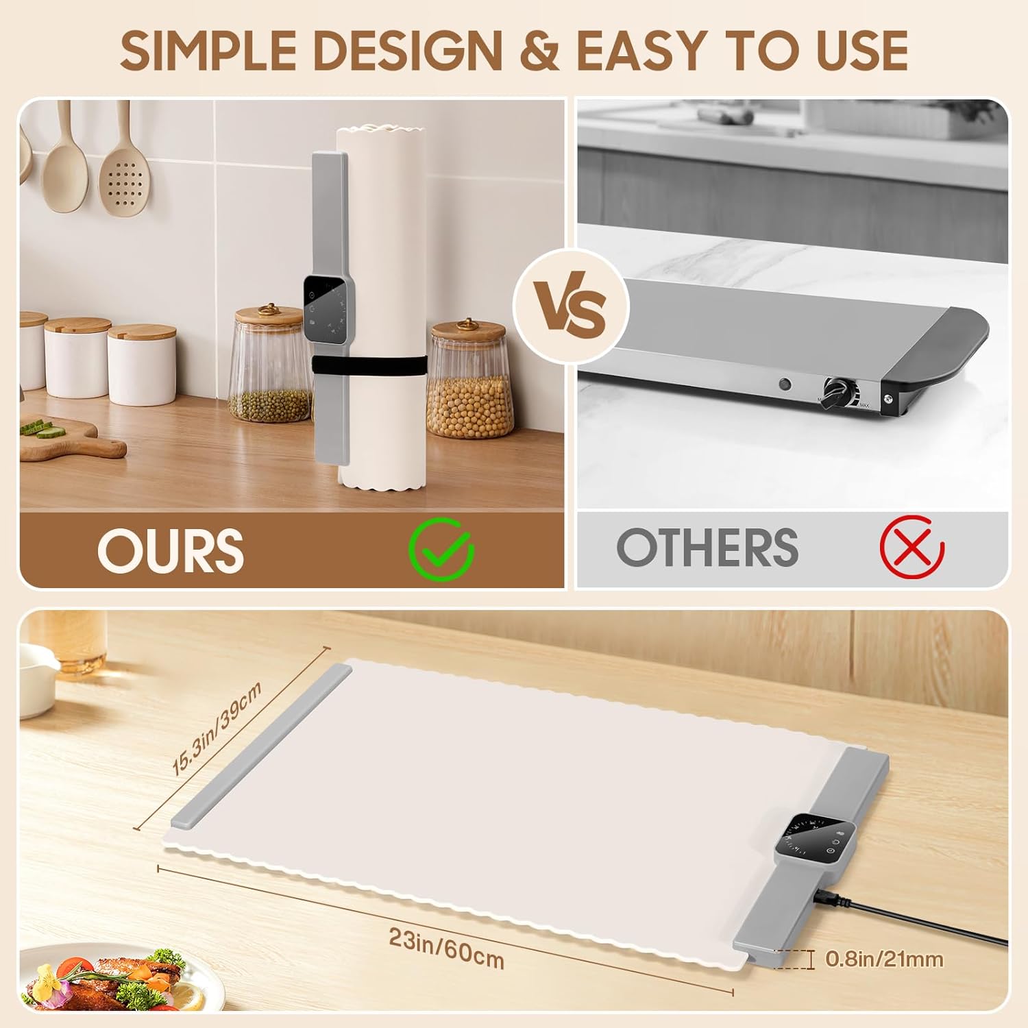 Doublecare Tappetino Riscaldante Silicone Alimentare - immagine 3