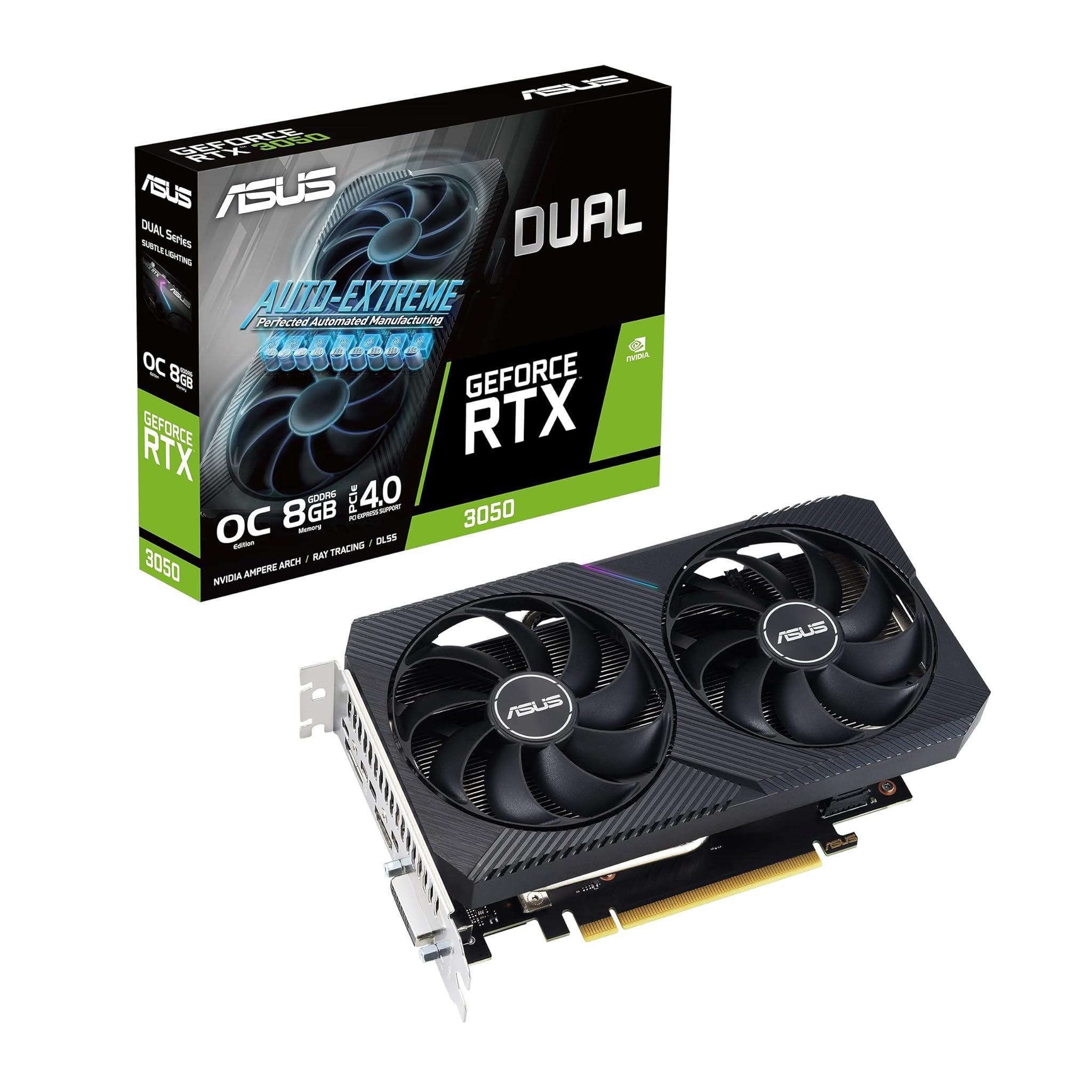 Asus Dual NVIDIA GeForce RTX 3050 V2 OC Edition 8GB
