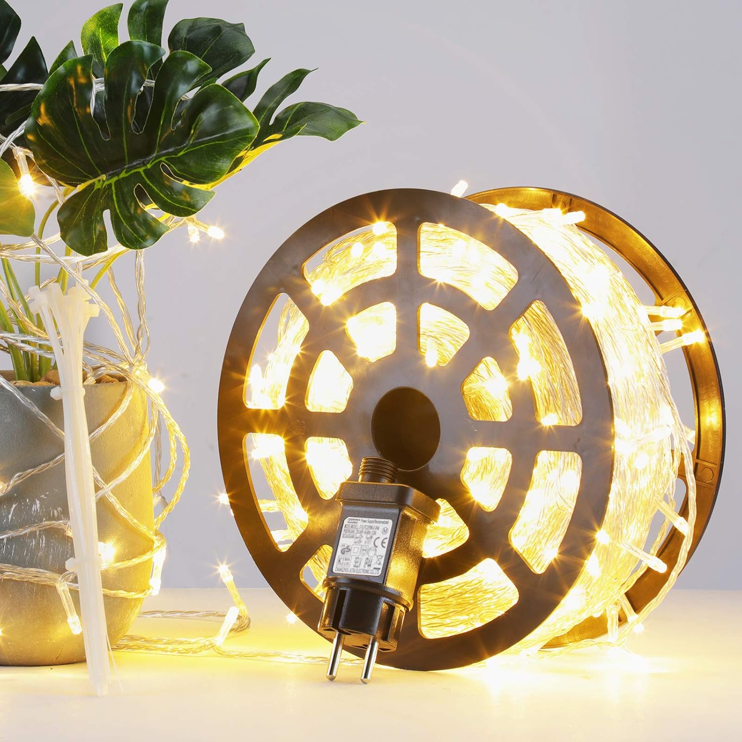 Globalink Luci Natale Esterno 500 LED 100M, Bianco Caldo - immagine 2