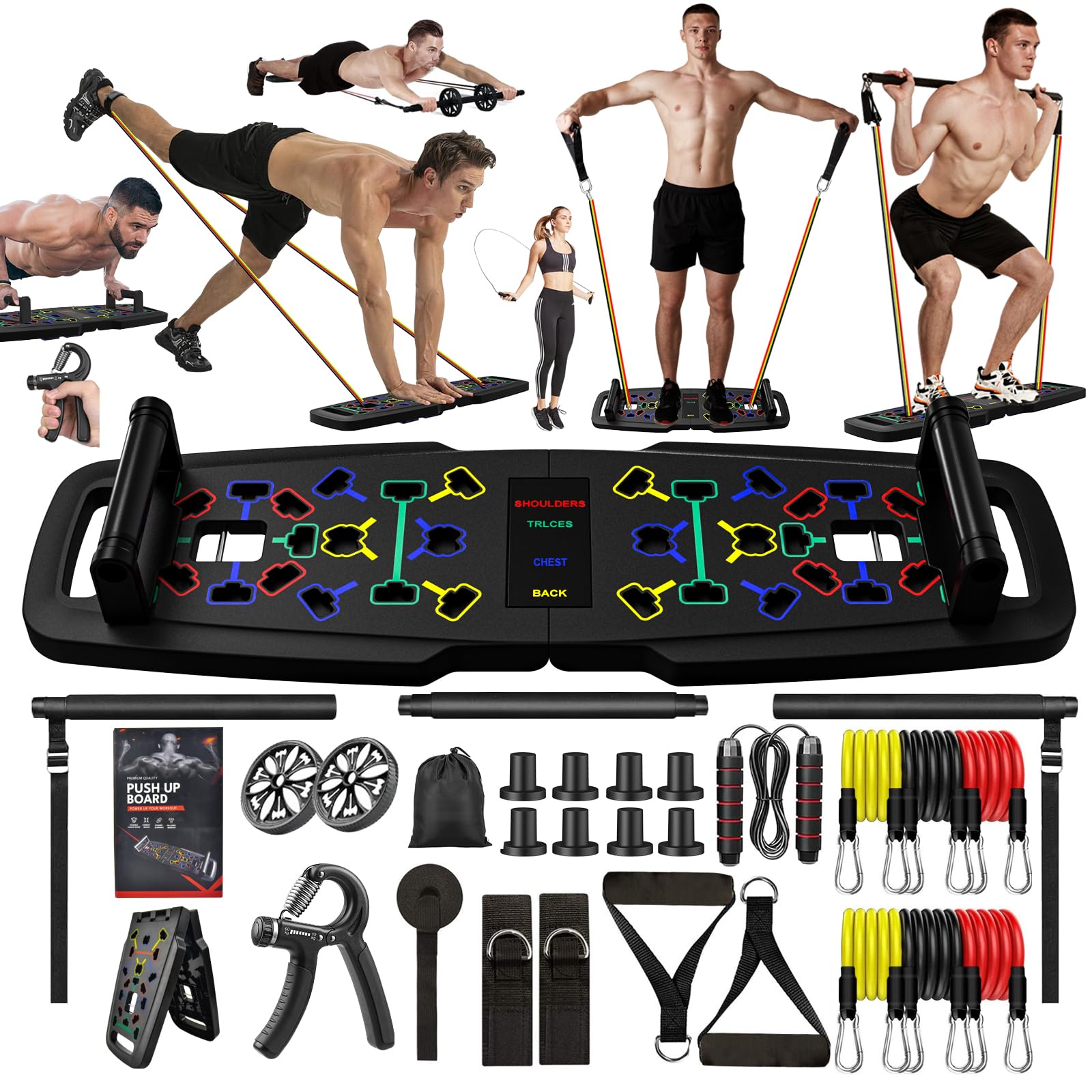Portatile Push Up Plate 22-in-1 con 36 Accessori
