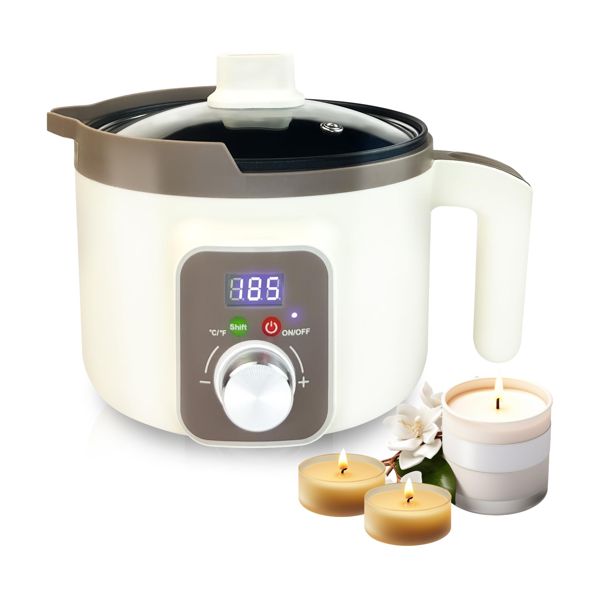 Lingqian Pentola Elettrica Fusione Cera con Display LED