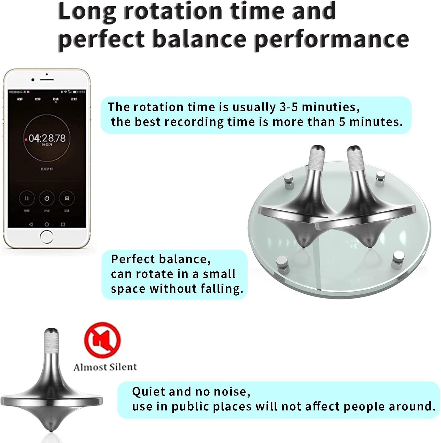 Trottola in Metallo per Decompressione (3PCS) - immagine 3