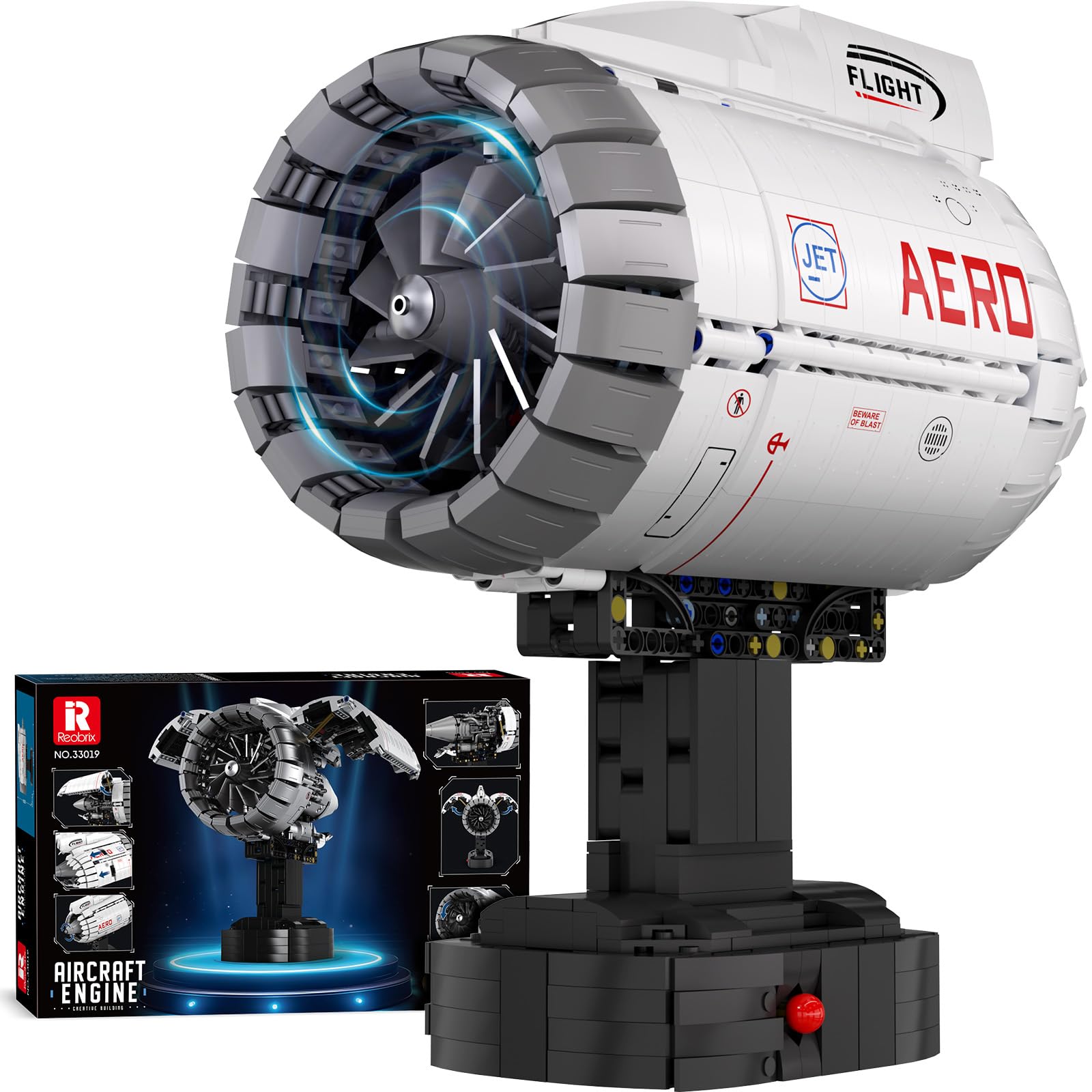 Set Costruzione Motore Turbofan per Aviazione (1813 pz)