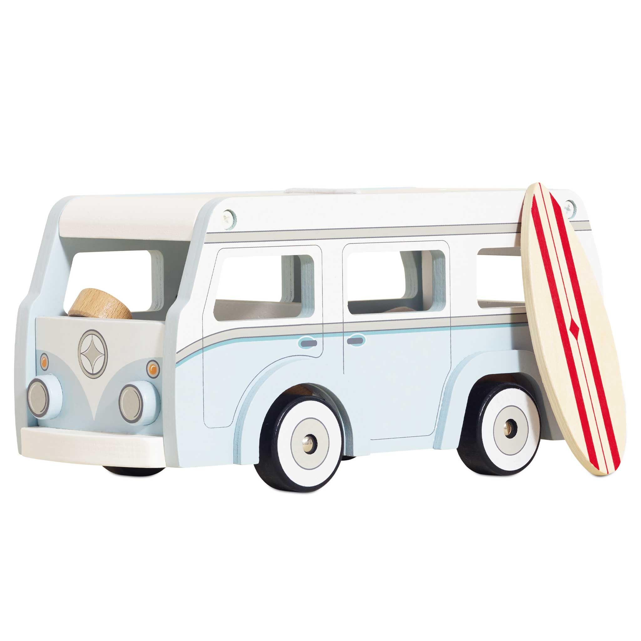 LE TOY VAN Camper Giocattolo Apribile in Legno FSC