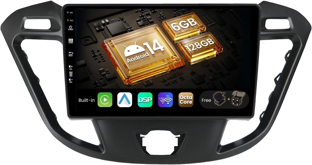 SXAUTO Autoradio Android 14 per Ford Transit Custom 9 Pollici - immagine 1