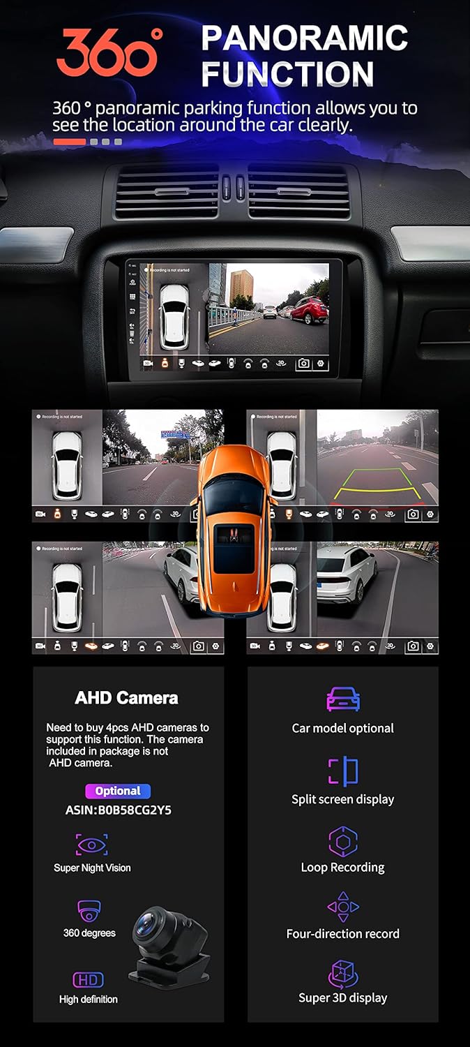 SXAUTO Autoradio Android 14 per Ford Transit Custom 9 Pollici - immagine 3