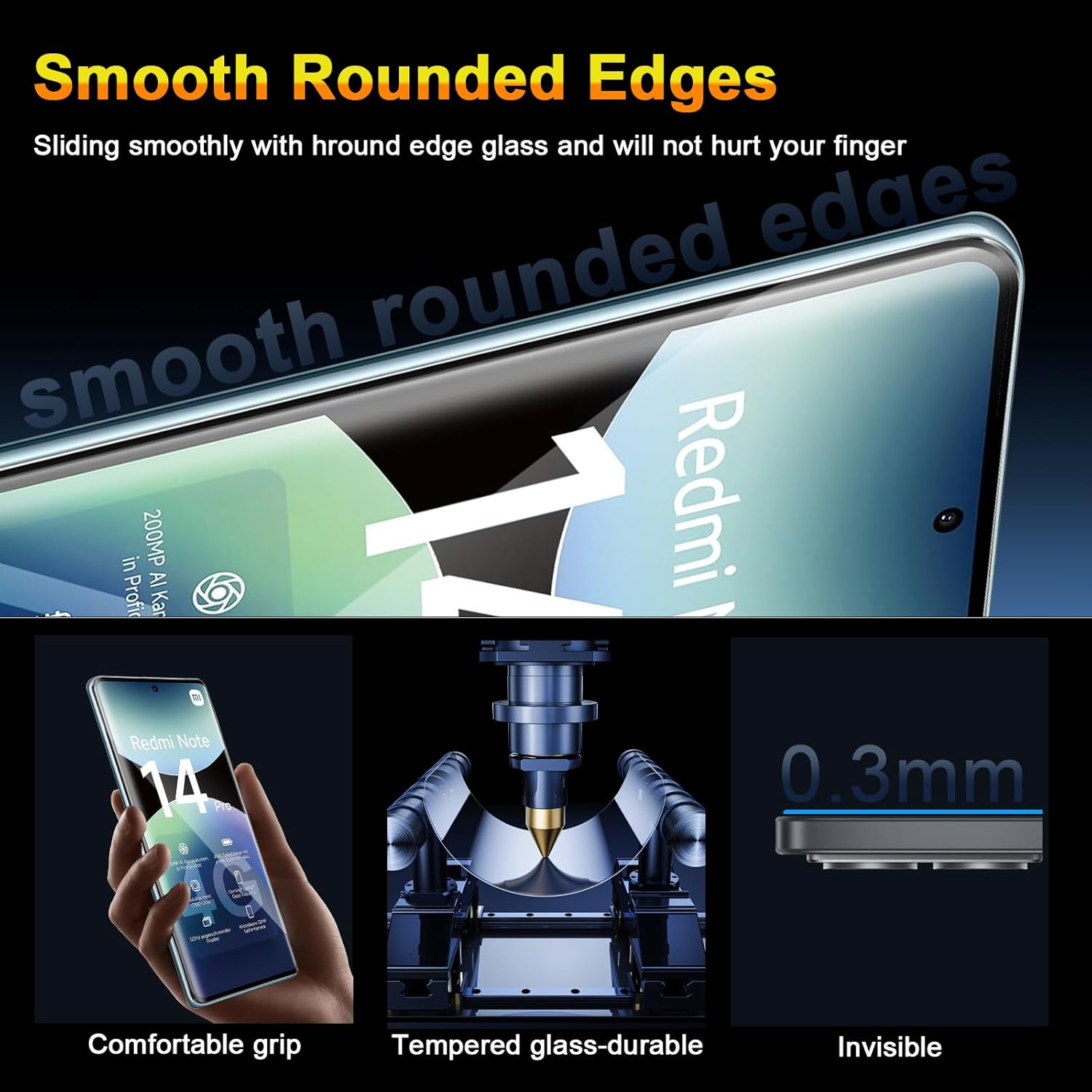 Qulloo Vetro Temperato per Xiaomi Redmi Note 14 Pro 4G - immagine 6