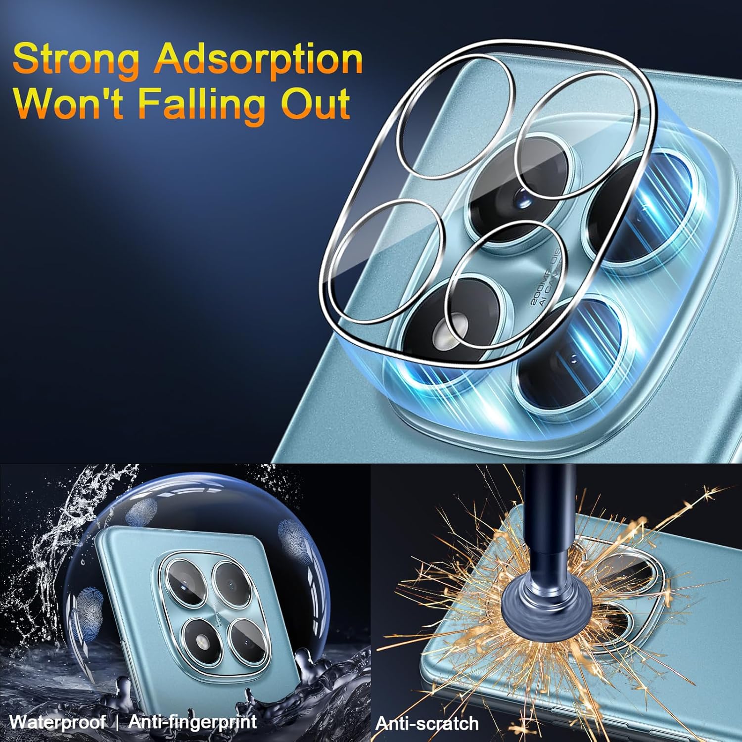 Qulloo Vetro Temperato per Xiaomi Redmi Note 14 Pro 4G - immagine 7