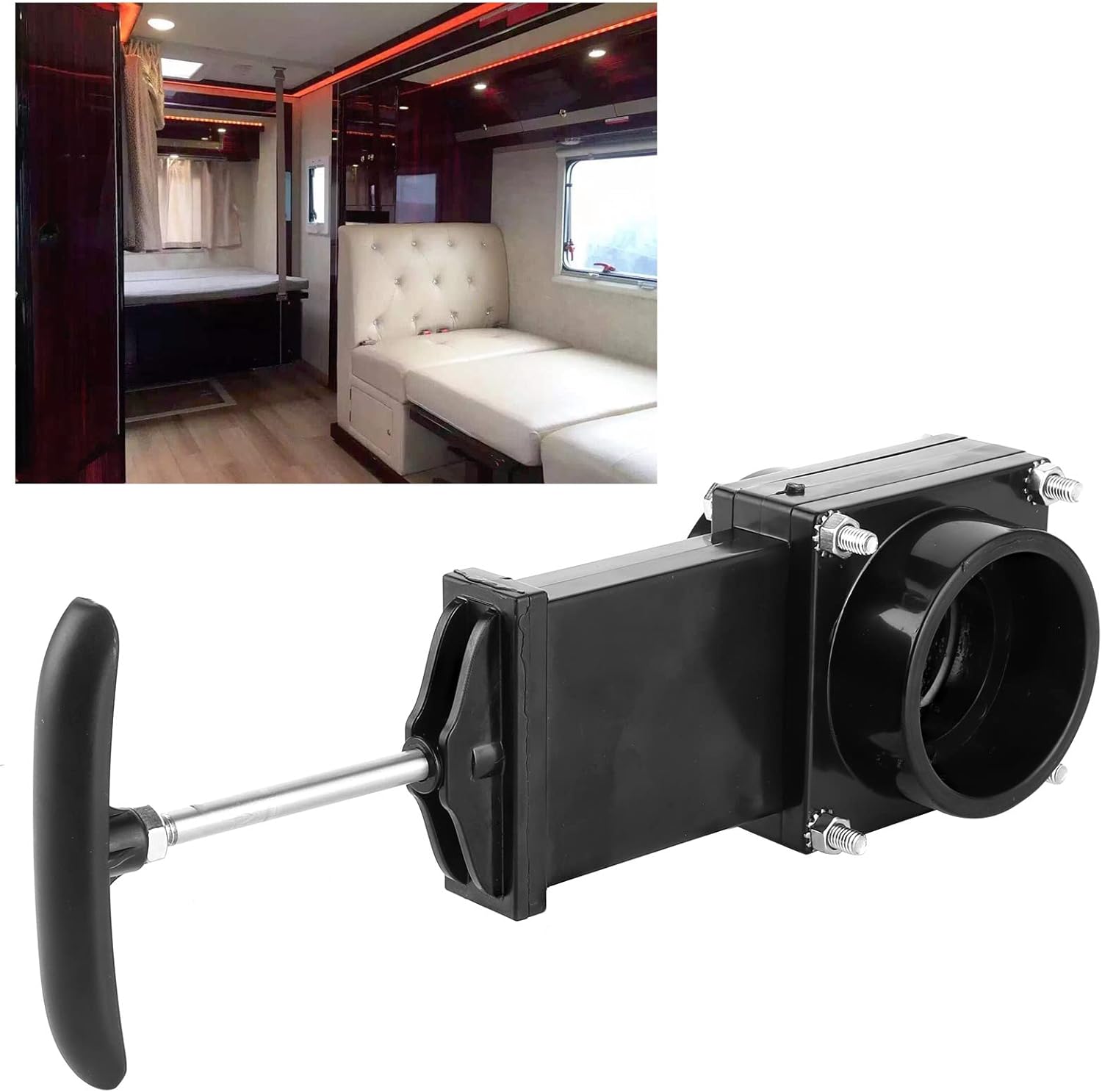 Valvola per Fognature Camper 50mm con Maniglia - immagine 6