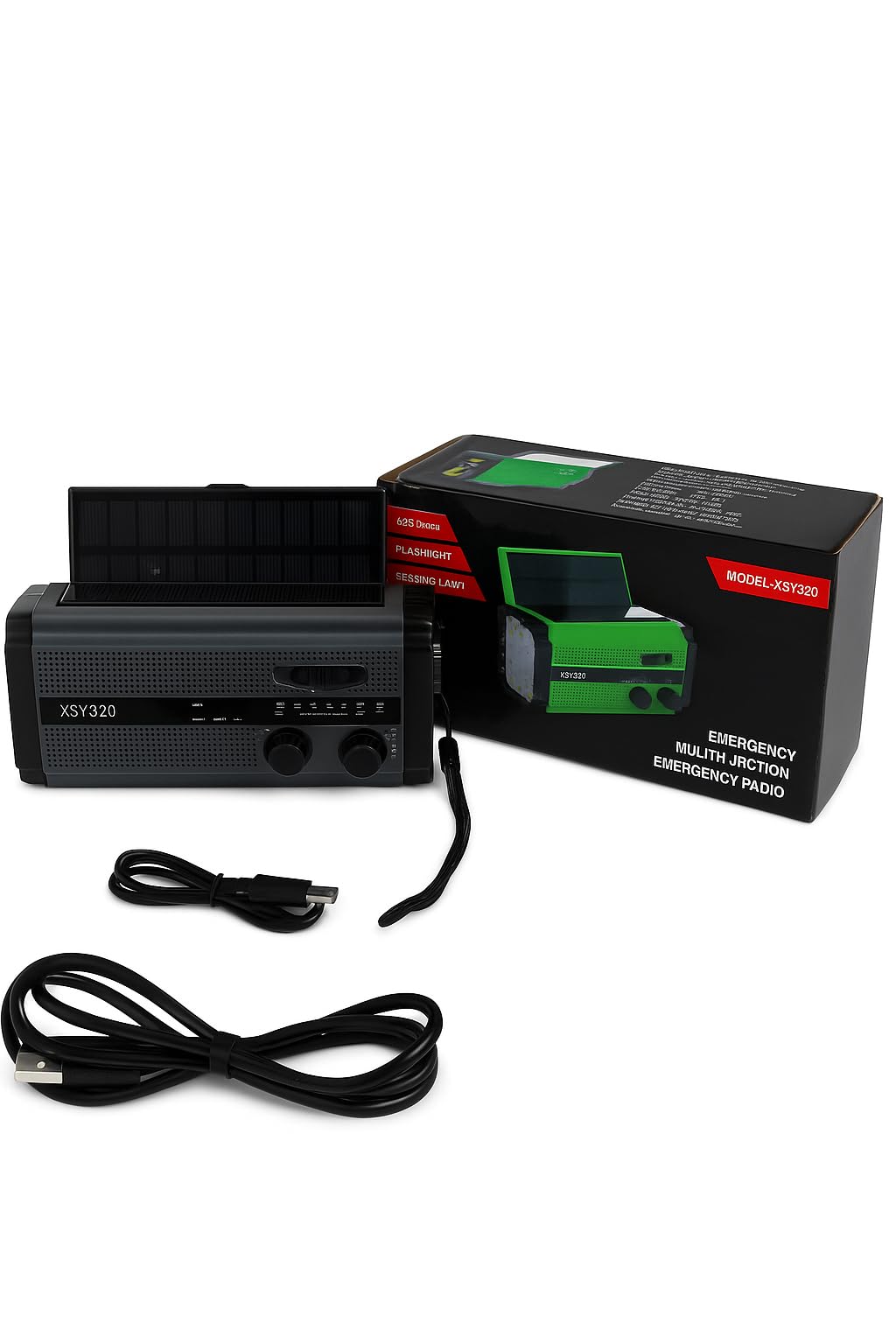 oasisz&p Radio a Manovella di Emergenza 5000 mAh