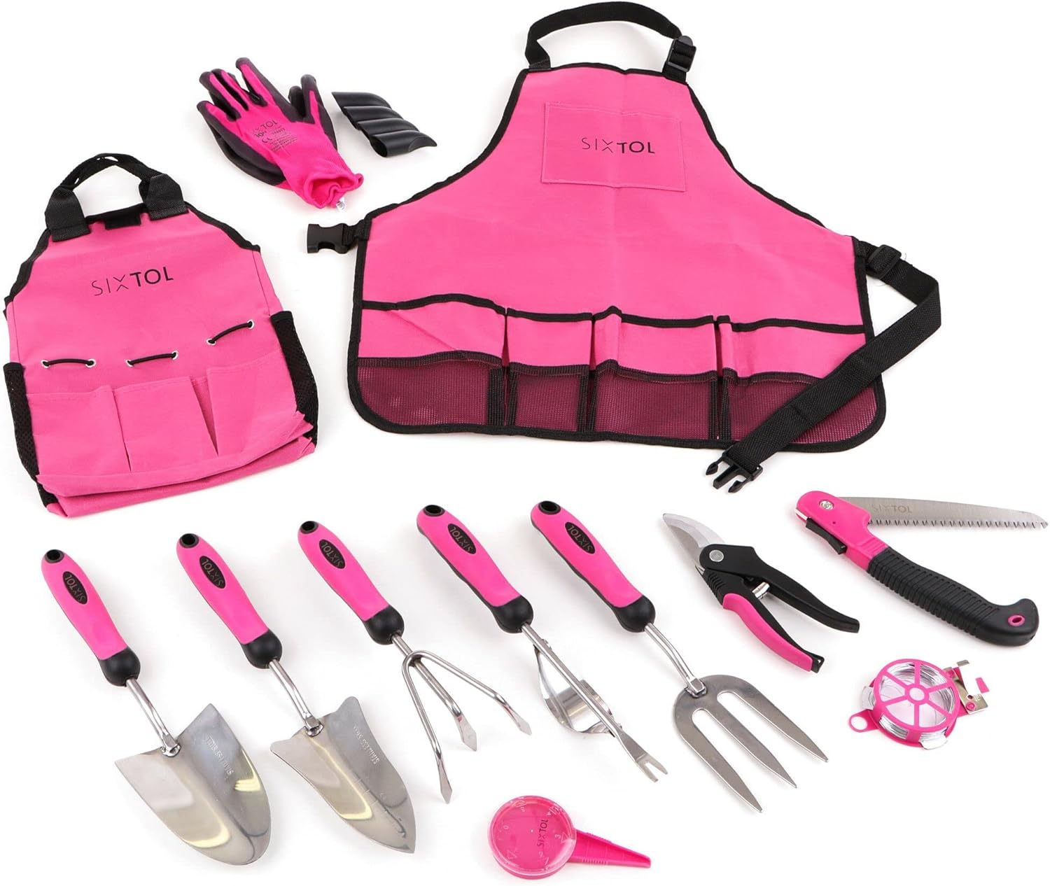 SIXTOL Garden PINK 12 - Set attrezzi da giardino