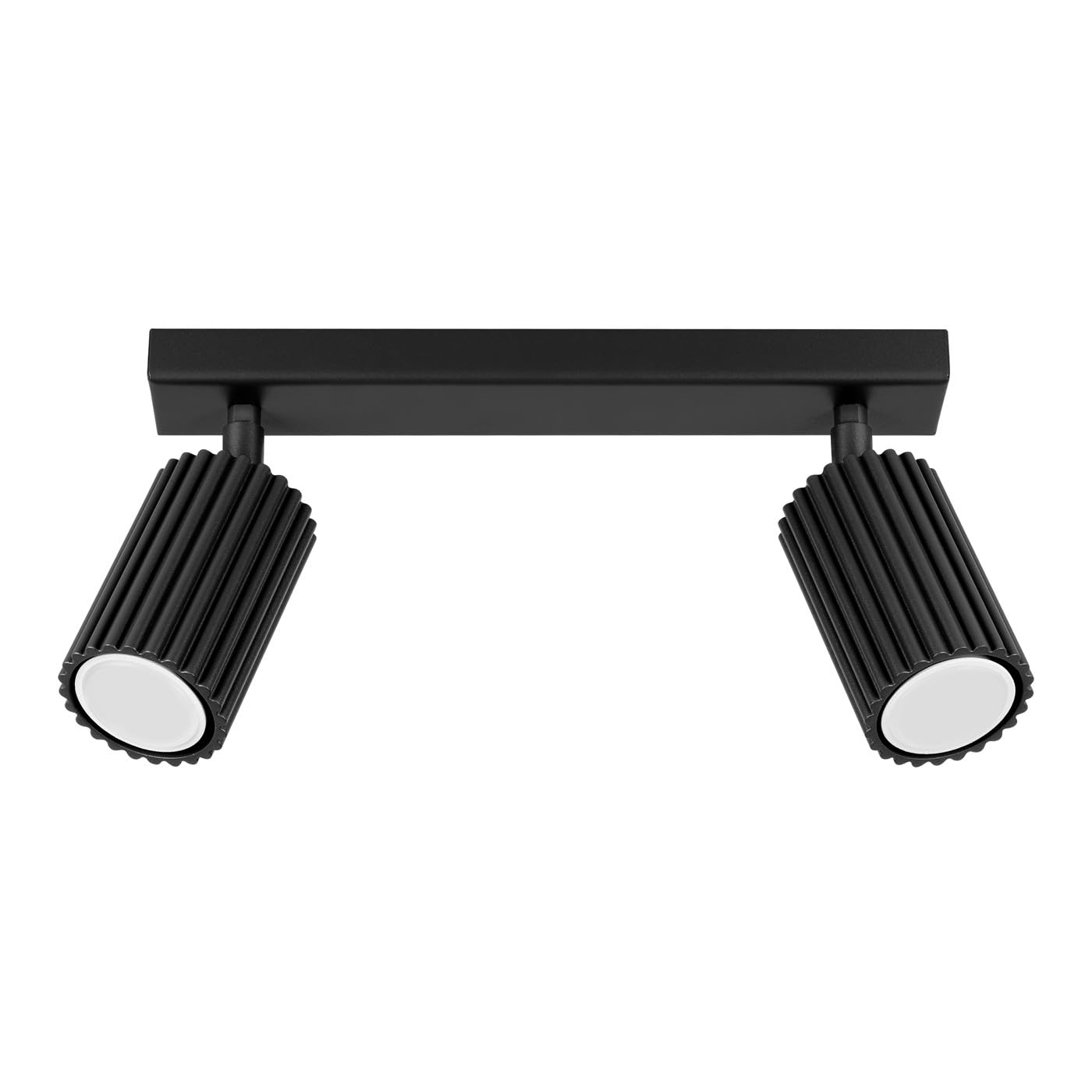Sollux Lighting Plafoniera Soffitto Alluminio Karbon Nero