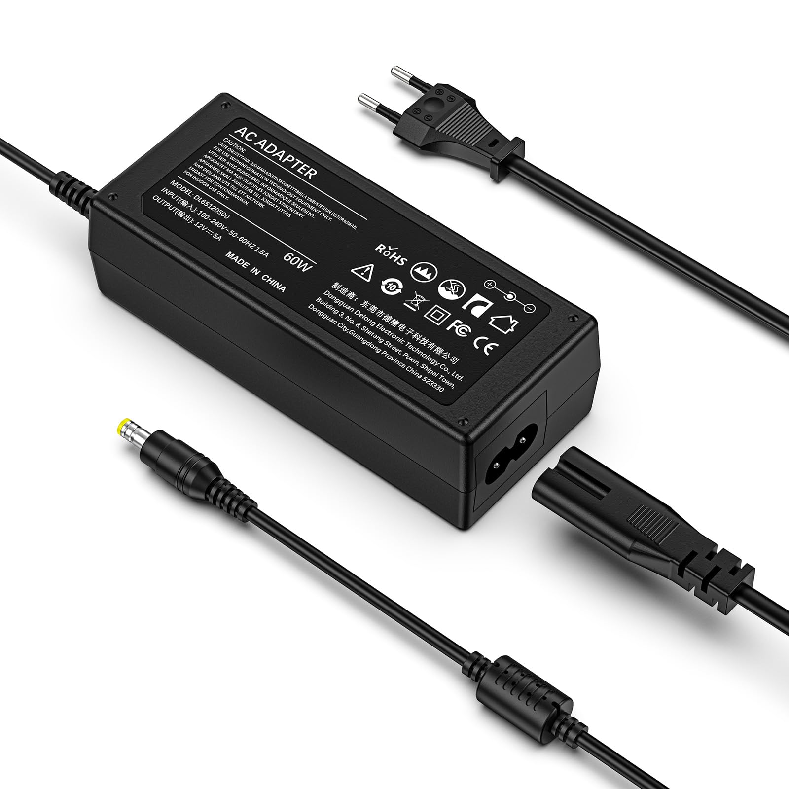 Alimentatore 12V 60W per Striscia LED e Monitor