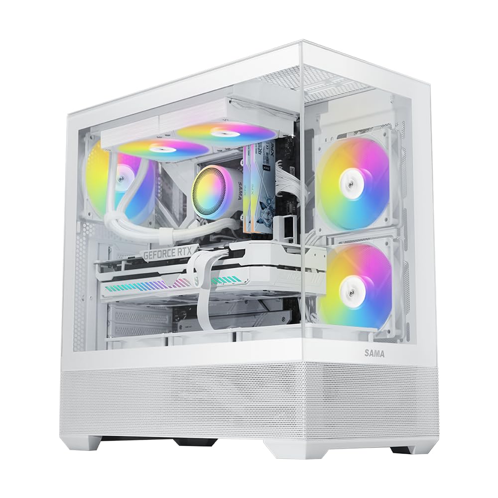 Sama V40 Mid Tower ATX Case Bianco