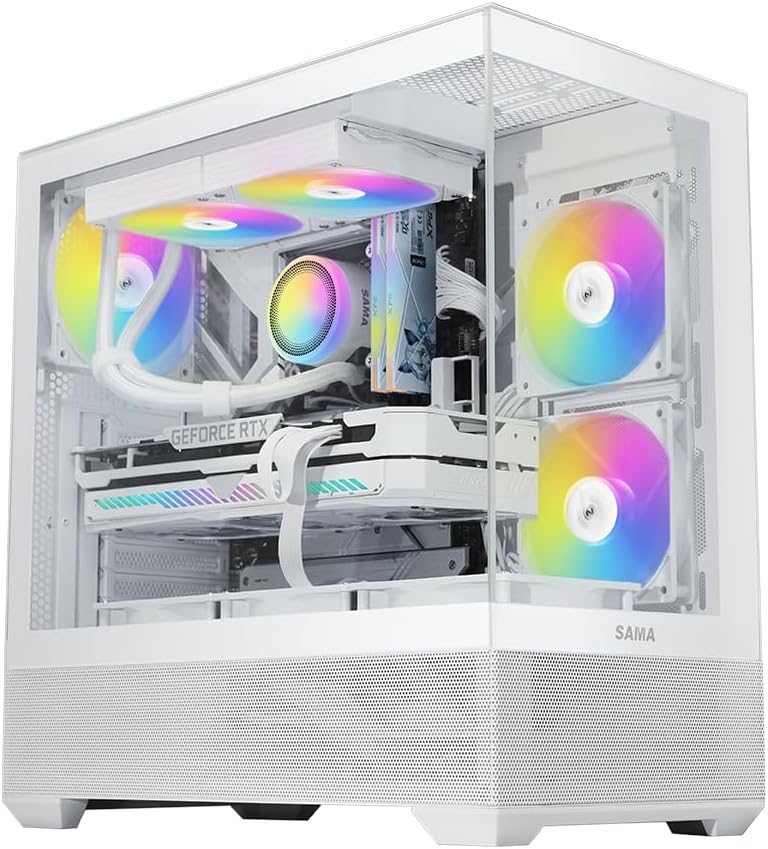 Sama V40 Mid Tower ATX Case Bianco - immagine 1