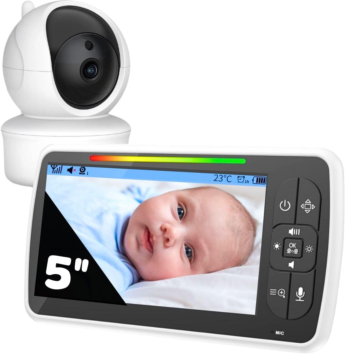 Videocamera di Sorveglianza Bebe con Schermo HD 5"