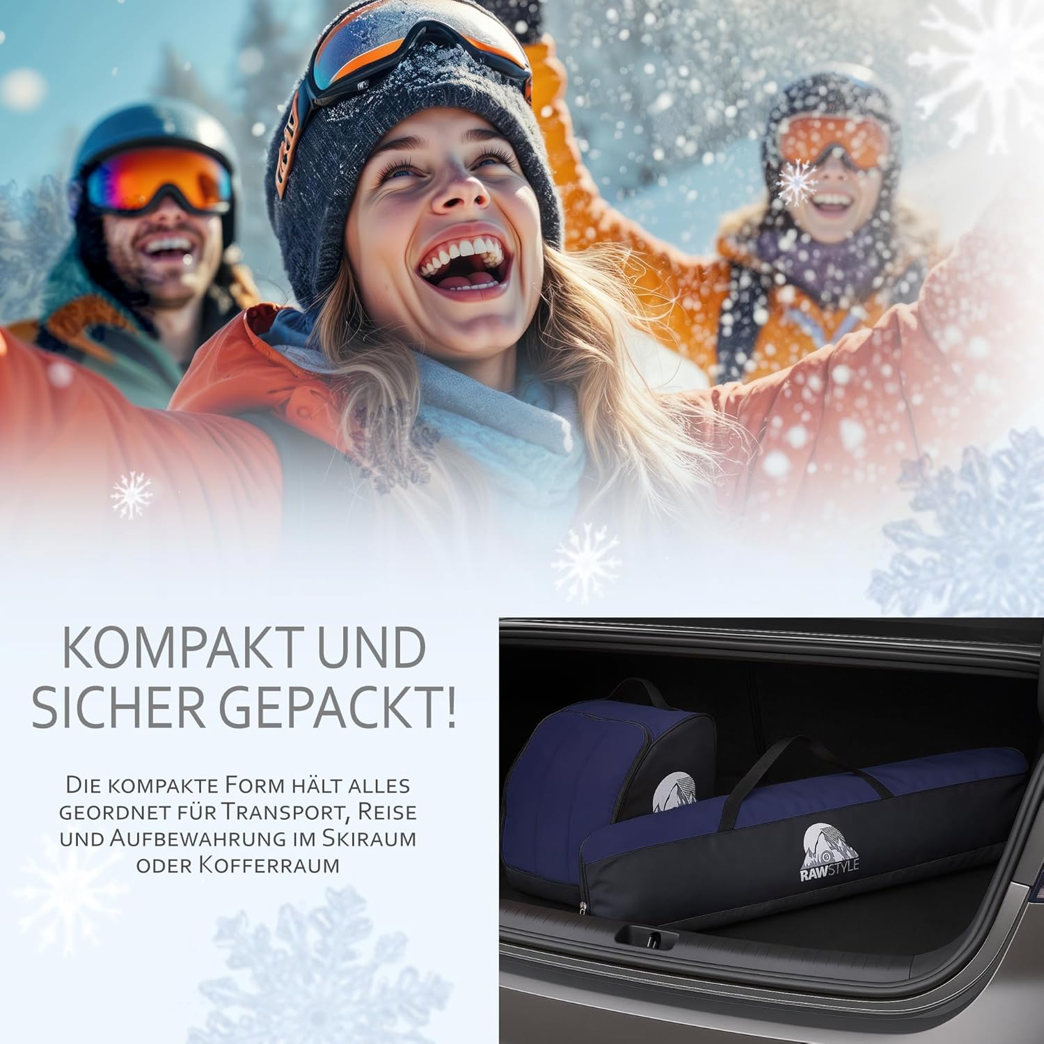 Rawstyle Borsa da Sci Impermeabile 160-180cm - immagine 3