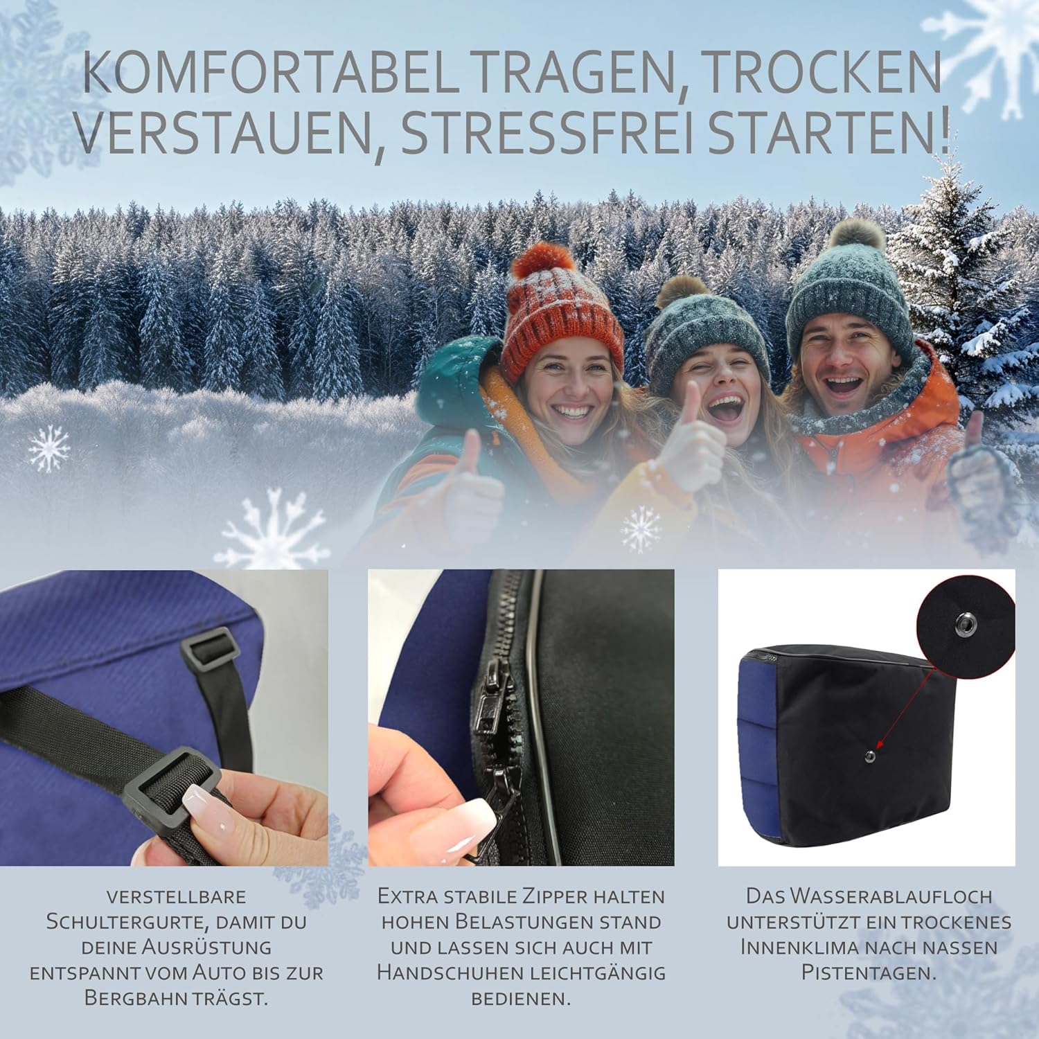 Rawstyle Borsa da Sci Impermeabile 160-180cm - immagine 5