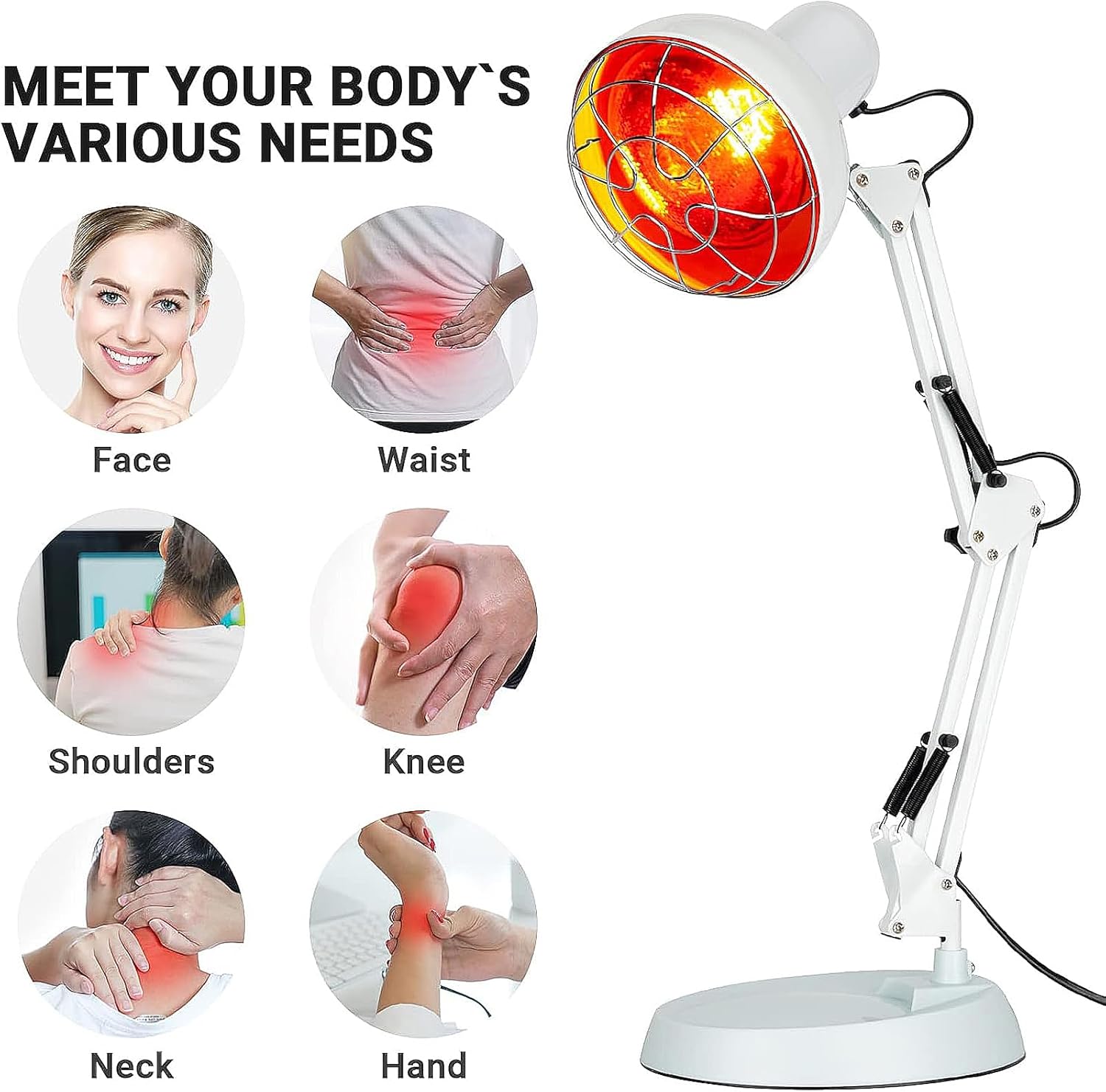 Wooluck Lampadine Infrarossi 150W per Terapia del Dolore - immagine 4