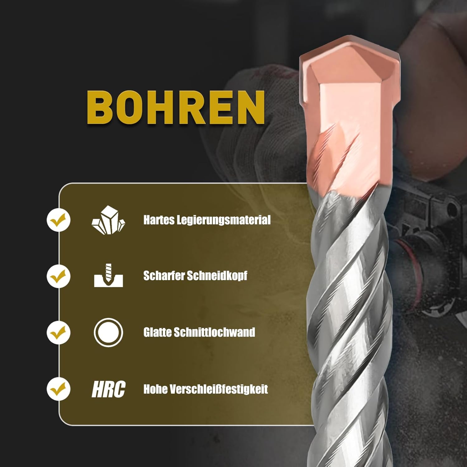 Moxpify Punta per Trapano SDS Plus 40x460mm - immagine 3