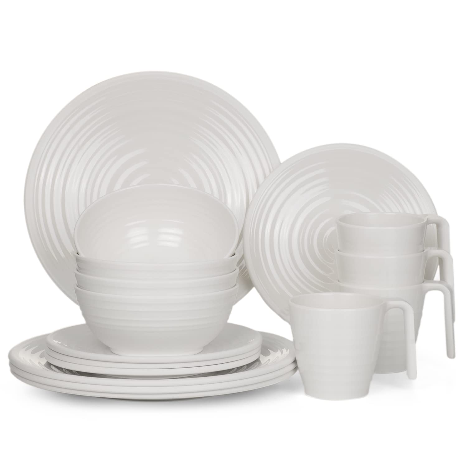 Moritz Set Stoviglie da Campeggio Melamina 16 Pezzi