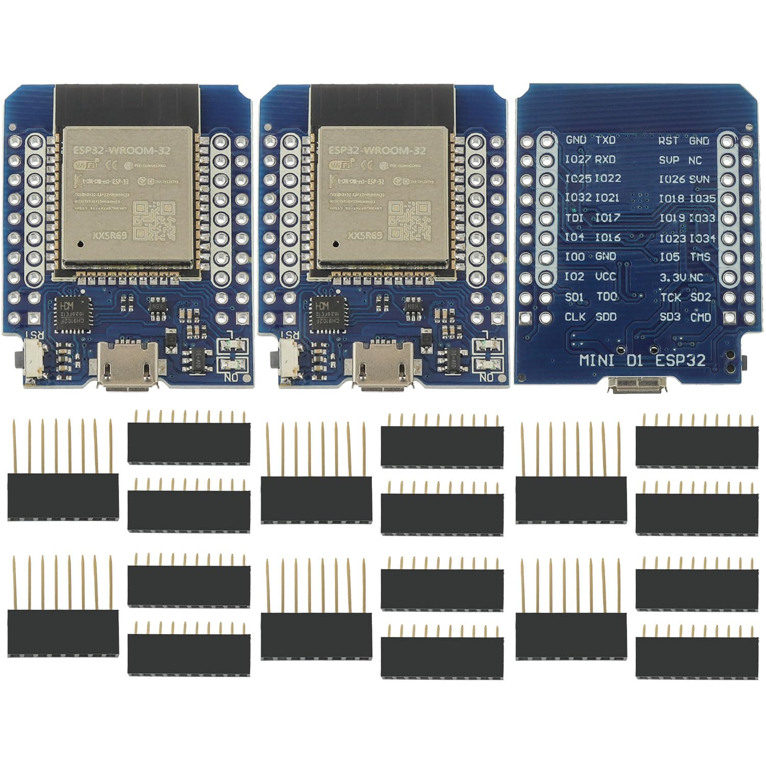 3 Pezzi ESP32 Mini Modulo Bluthooth ESP32 NodeMCU WiFi Scheda di ...
