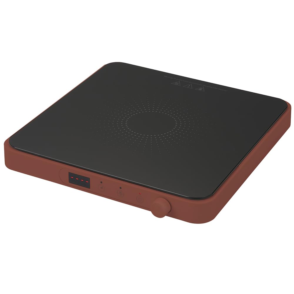 Tognana Iridea, Piastra a induzione 200-2000W, plastica-vetro, rosso