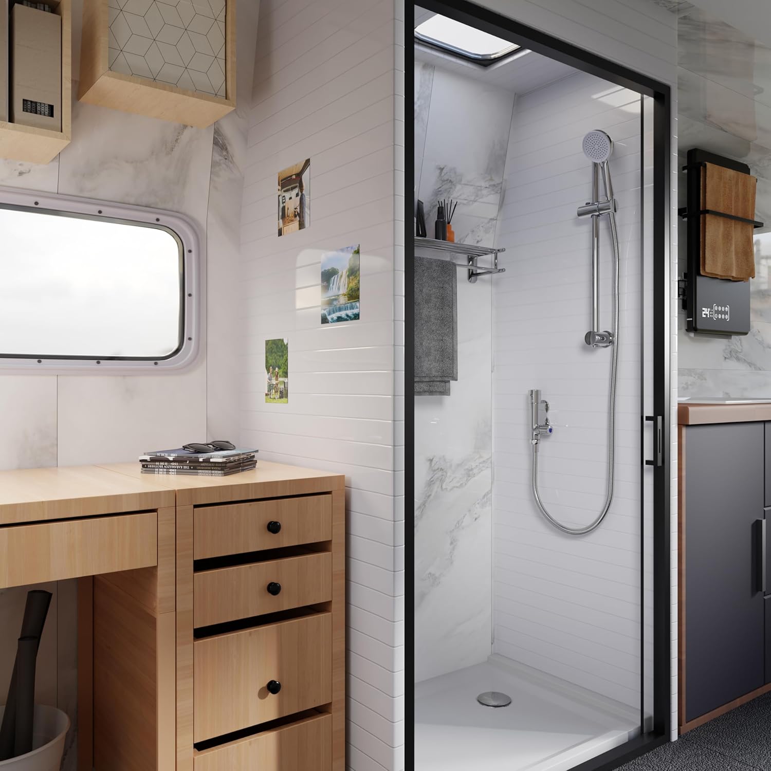 Morado Barra Doccia Termostatica Cromata - immagine 2