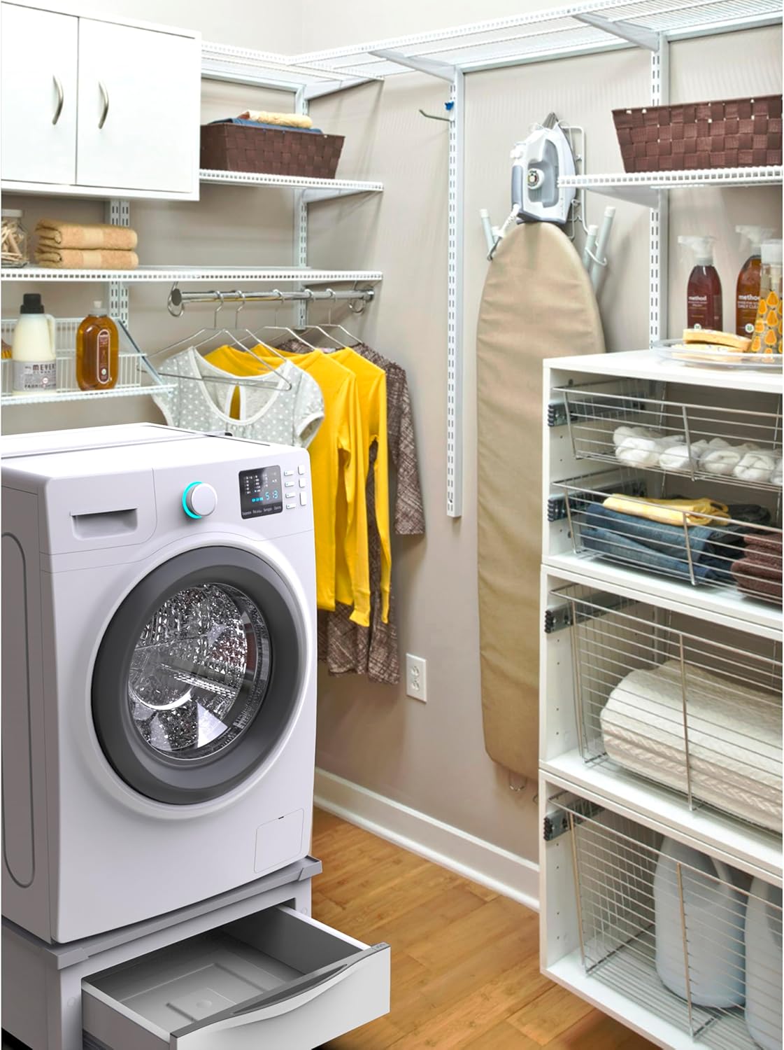 meliconi Base Space Extra - Rialzo Lavatrice/Asciugatrice, Bianco - immagine 4