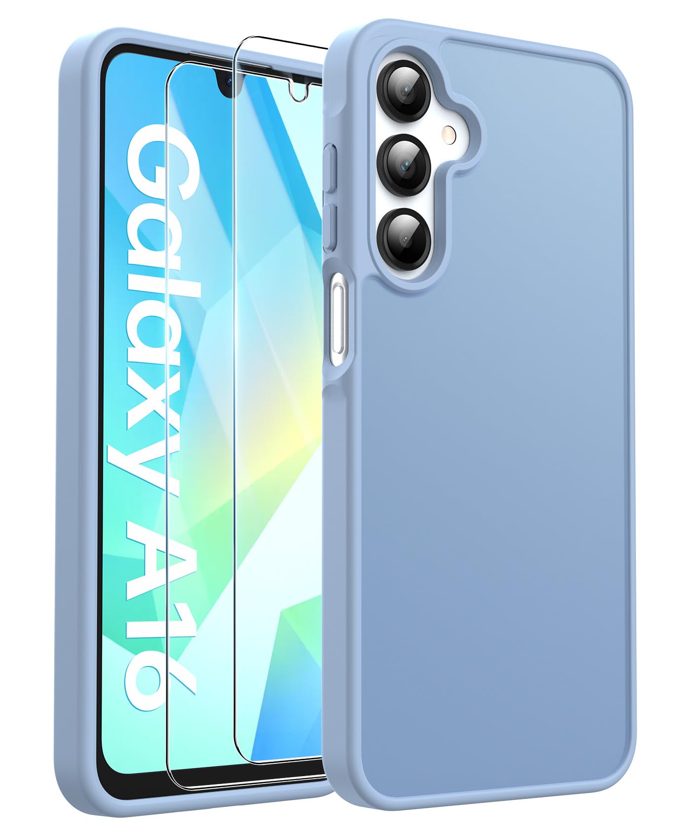 Fllao Cover Opaca per Samsung Galaxy A16 5G/4G Azzurro